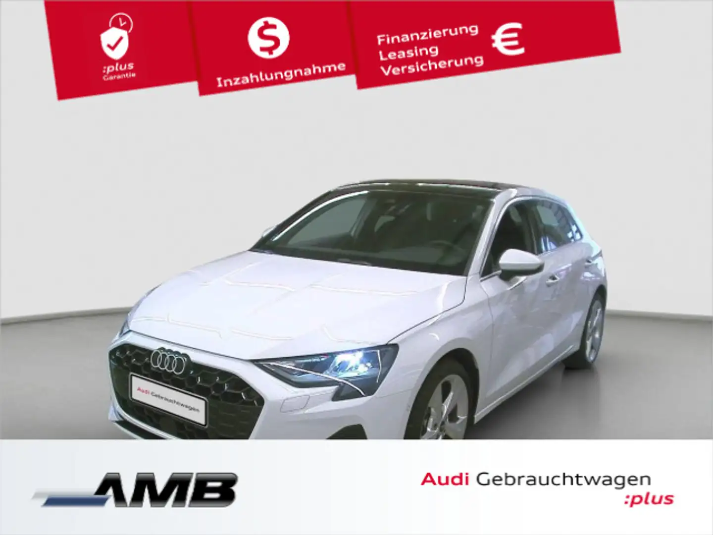 Audi A3 Advanced 30 TFSI Pano/Standhz/2.30G Weiß - 1