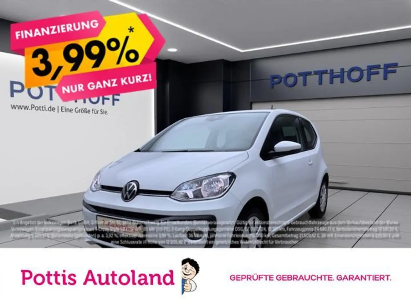 Volkswagen up! 1.0 MPI MOVE UP! KAMERA PDC KLIMA SITZHZG Weiß - 1