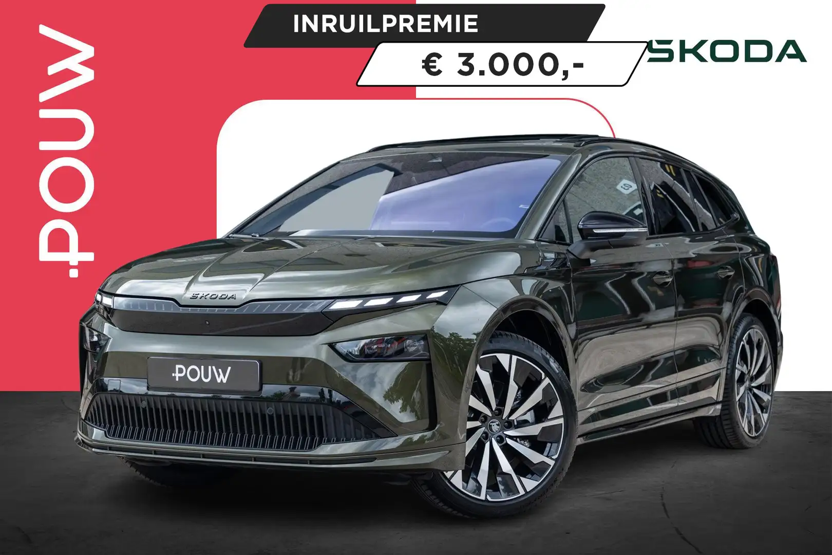 Skoda Enyaq 85 286pk Sportline | Panoramadak | 21" Velgen Groen - 1