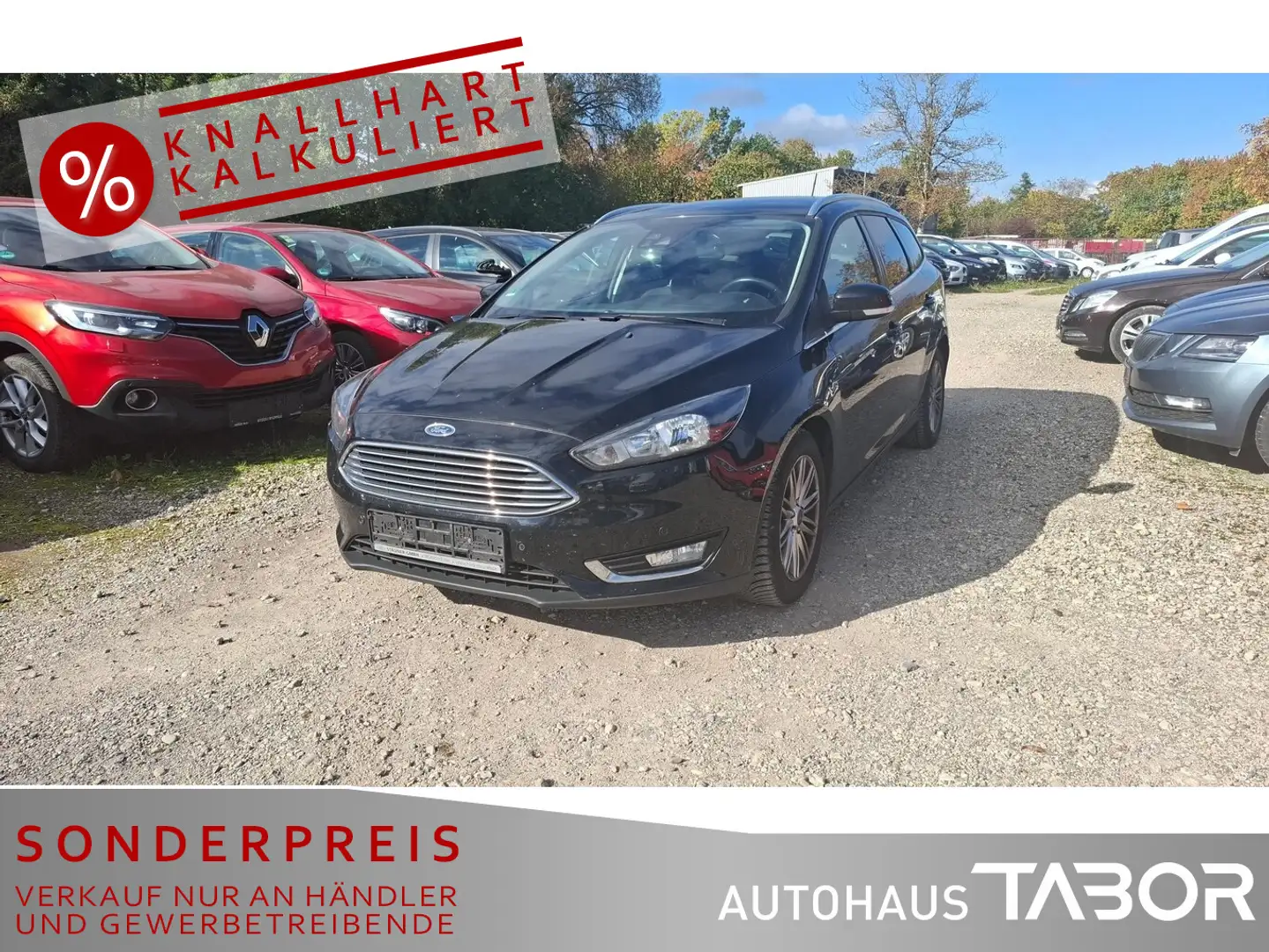 Ford Focus 1.0 EB Titanium PDC SHZ Navi Kamera LM Schwarz - 1