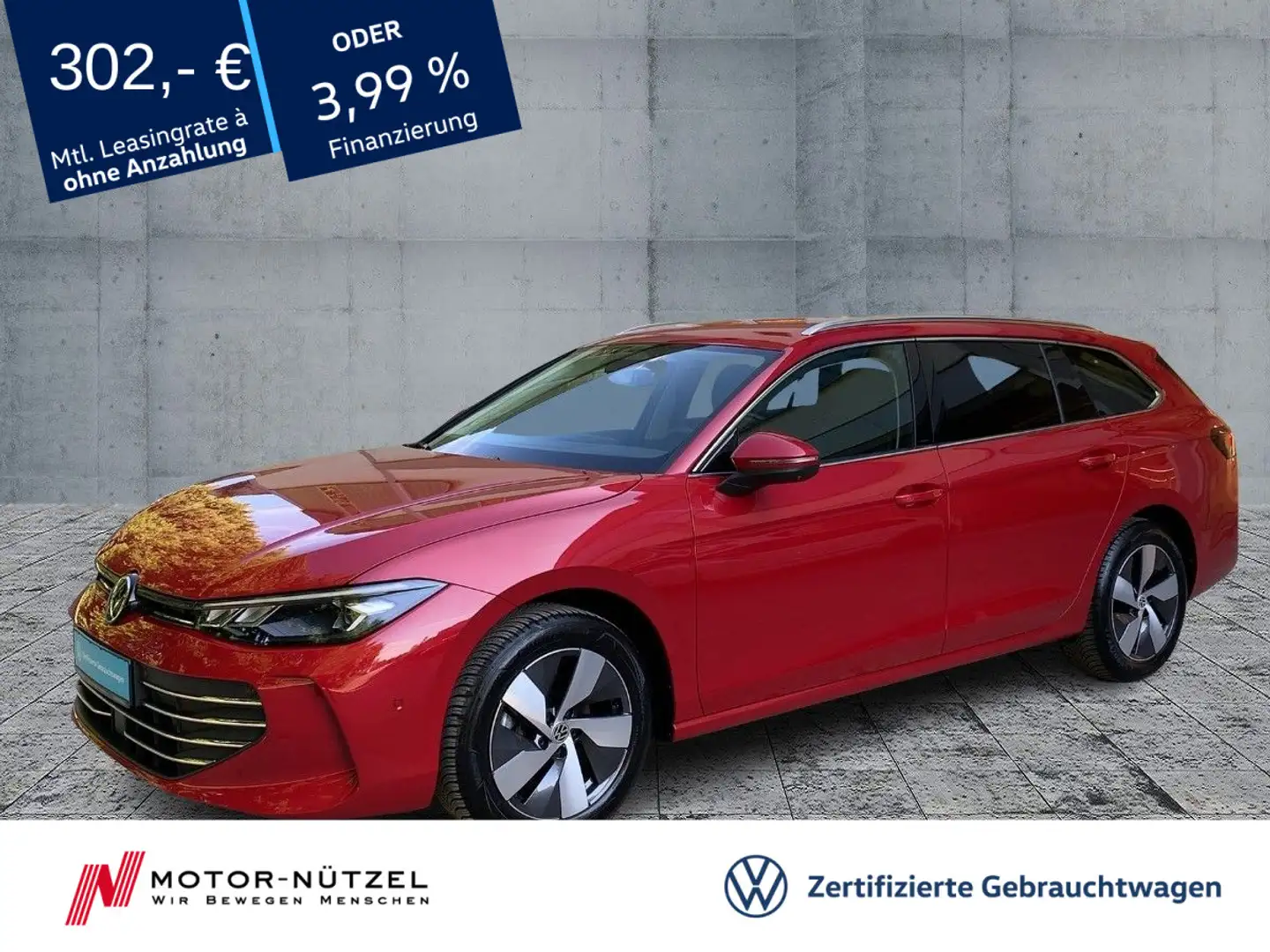 Volkswagen Passat Variant 1.5 eTSI DSG BUSINESS LED+NAV+AHK Rot - 1
