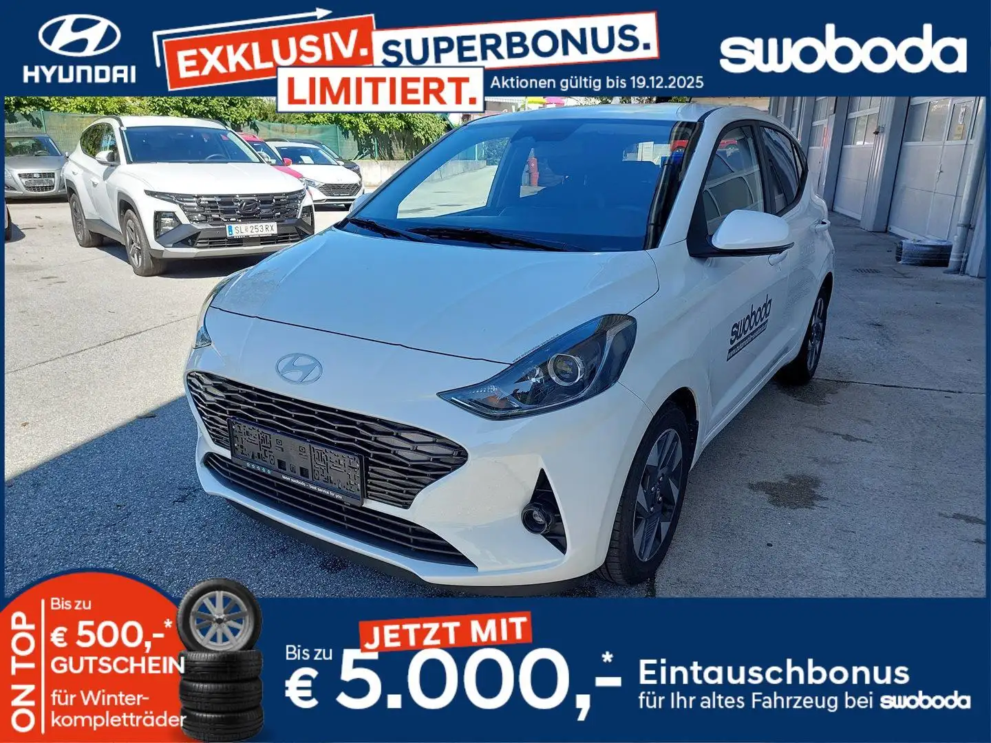 Hyundai i10 GO Plus 1,0 MT a5bu1-P2 Blanc - 1