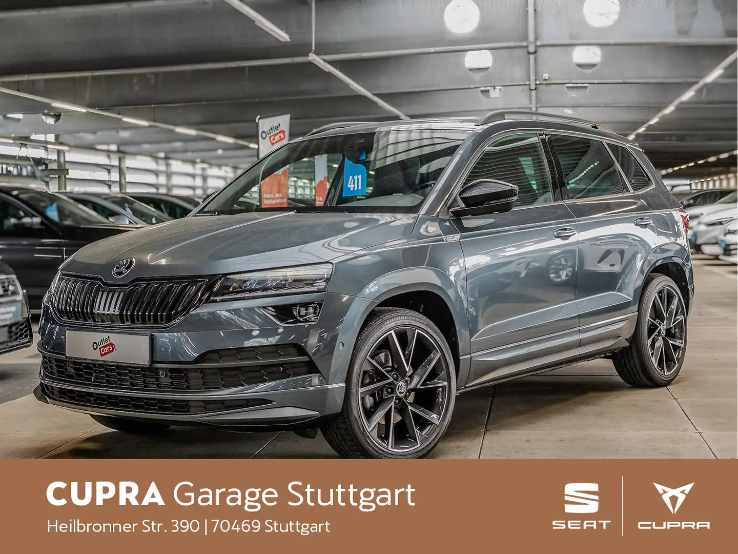 Skoda Karoq Sportline 2.0 TSI DSG 140 kW Gris - 1