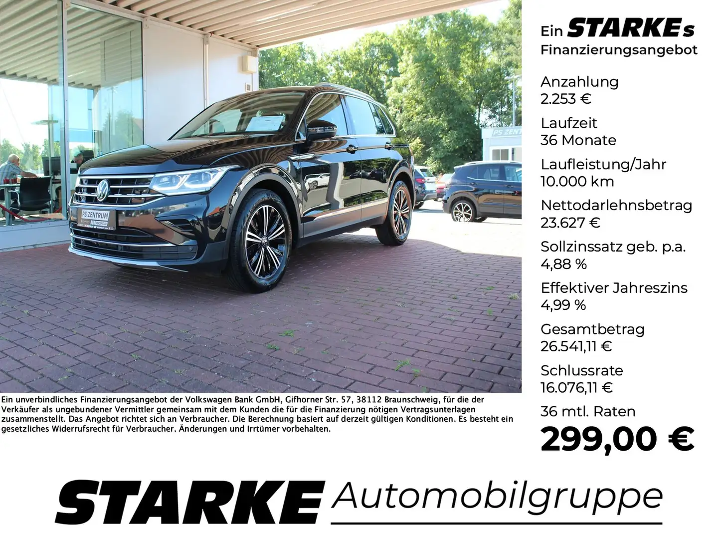 Volkswagen Tiguan 2.0 TDI Elegance Schwarz - 1