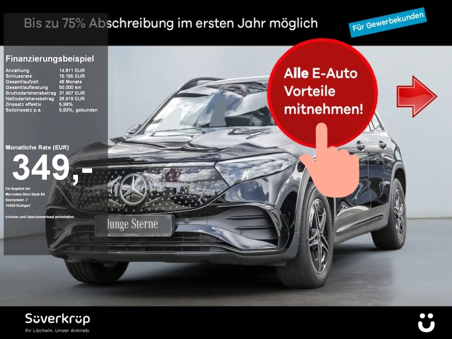 Mercedes-Benz EQB 300 4M , BURM AMG PREMIUM NIGHT SPUR Noir - 1