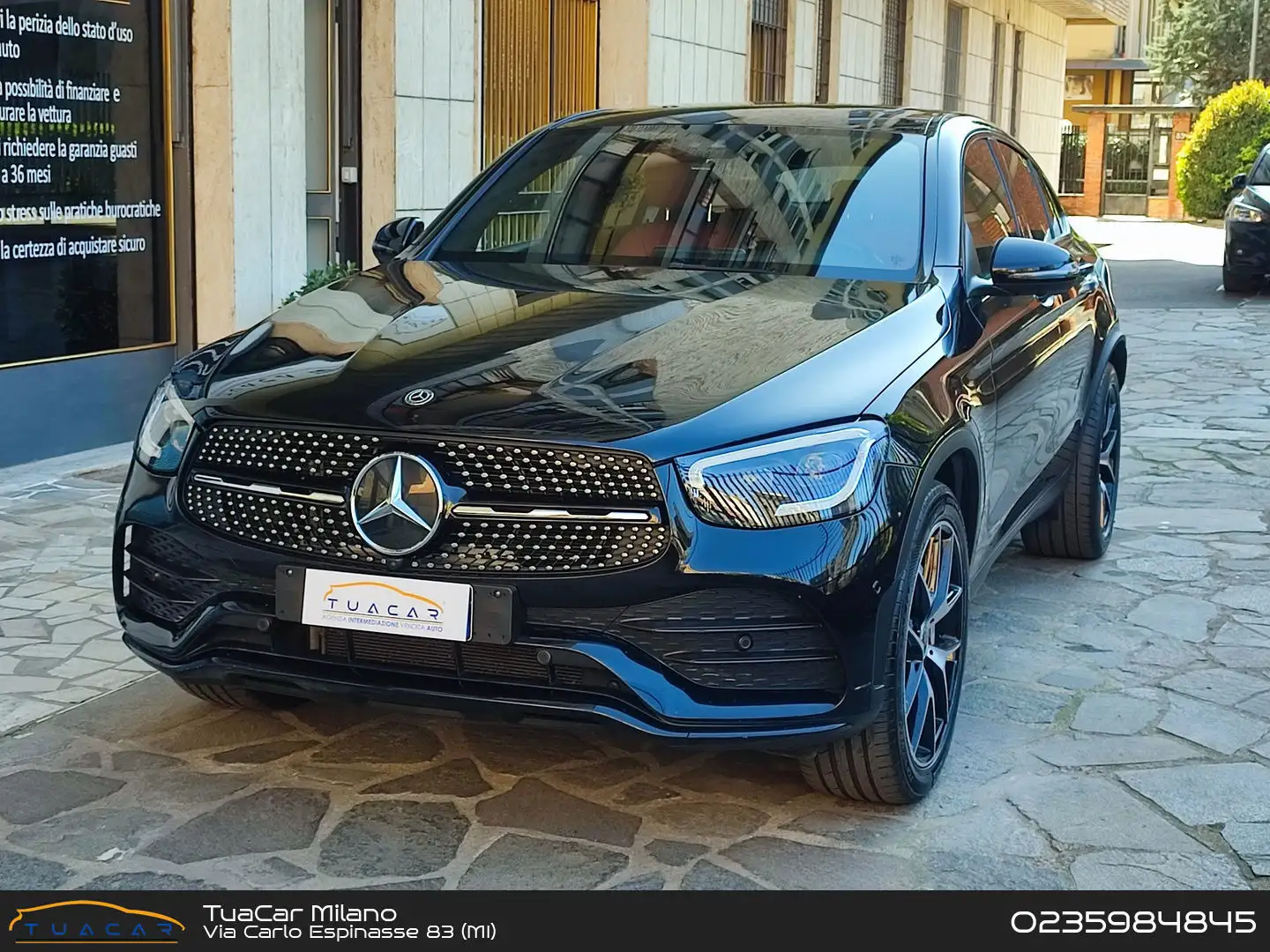 Mercedes-Benz GLC 220 GLC 220d 4Matic Premium Plus Tetto/Pelle Zwart - 1