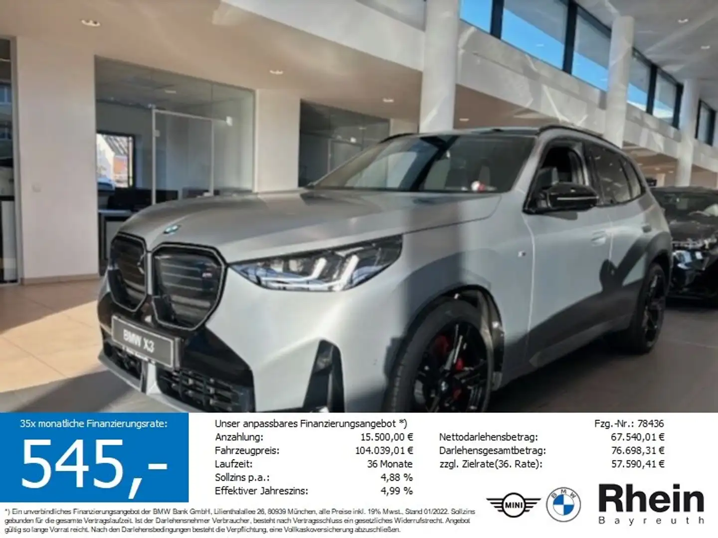 BMW X3 M 50 xDrive Grau - 1