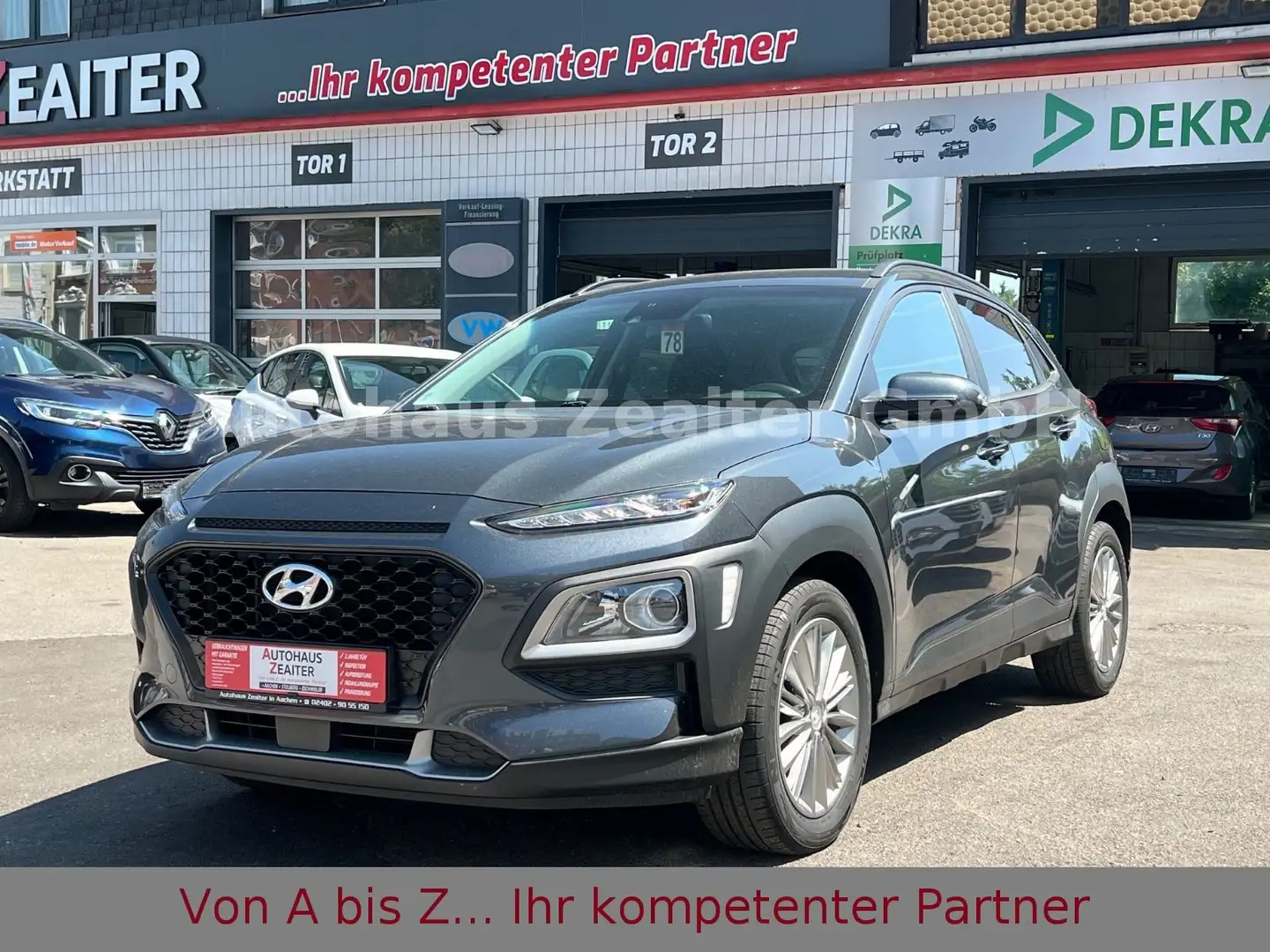 Hyundai KONA YES! 2WD*8fachBereift*1.Hand* Gris - 2