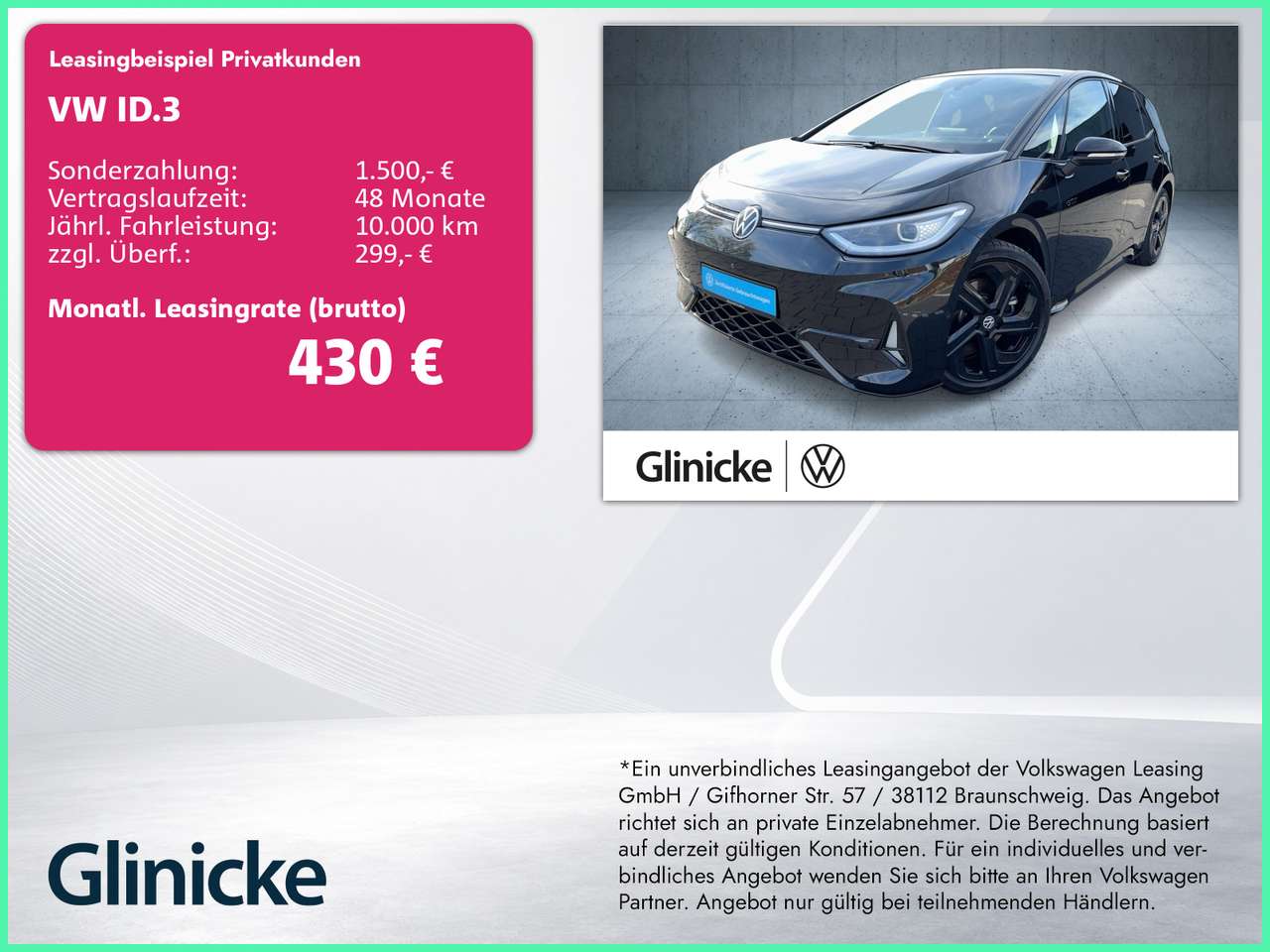 Volkswagen ID.3 — Volkswagen ID.3 GTX Performance W-Pumpe/360/h&k/DCC/Pano/Hu