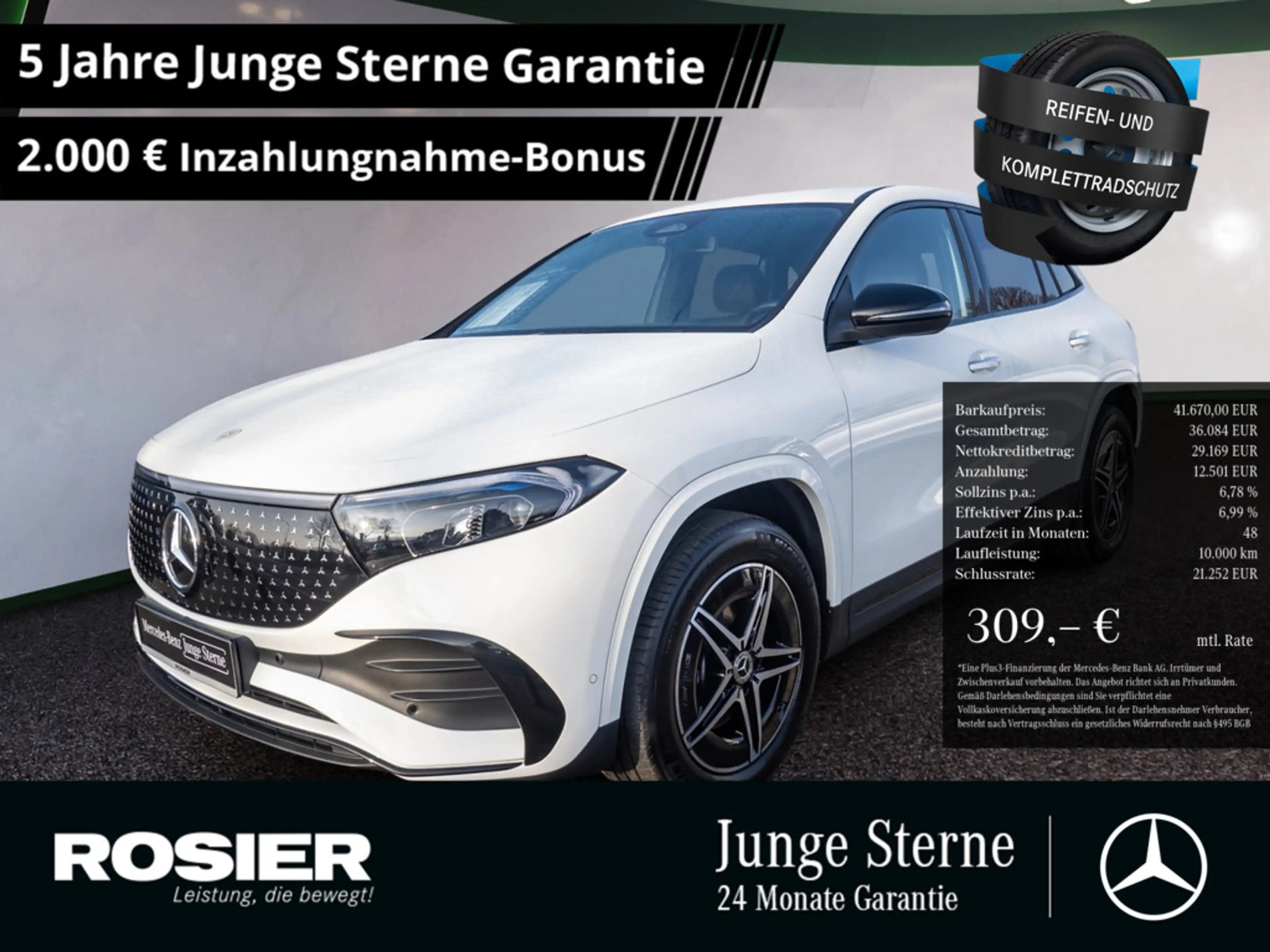Mercedes-Benz EQA 350 4M AMG Sport Advanced+ Distr. LED Nav