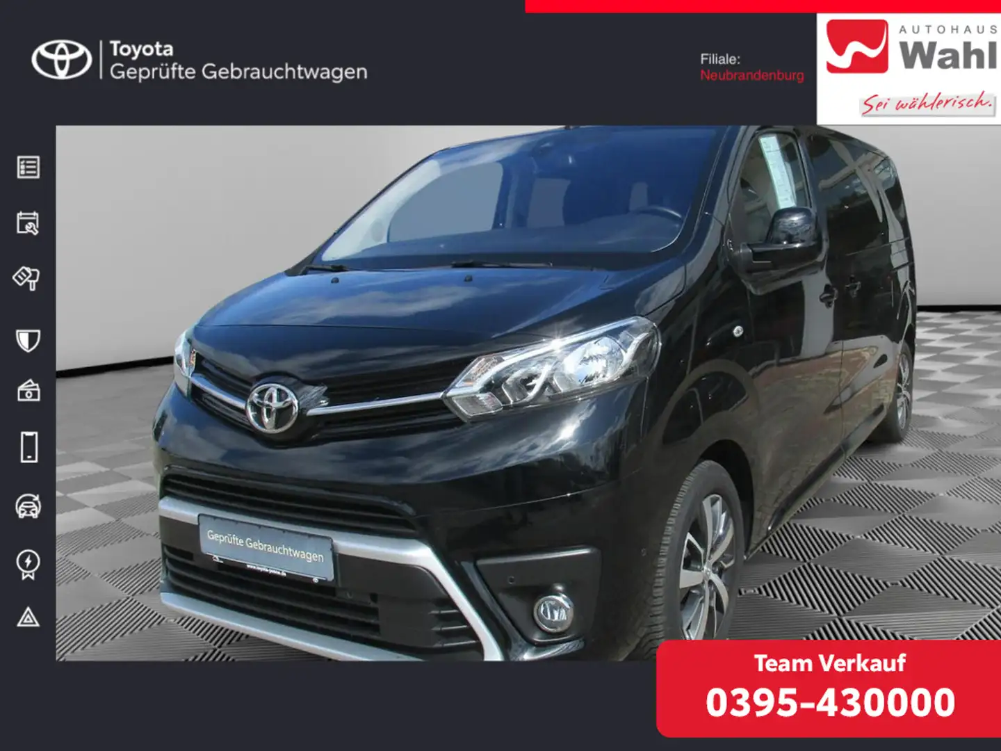 Toyota Proace Verso 2.0 L1 Team Deutschland NAVI ACC Noir - 1