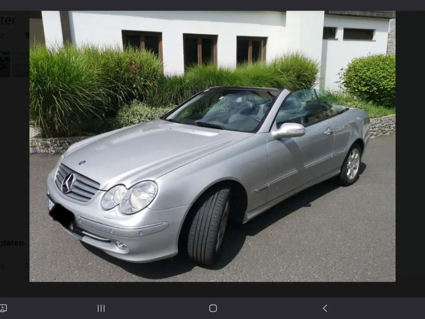 Mercedes-Benz CLK 200 Cabrio Kompressor Automatik Elegance Silber - 1