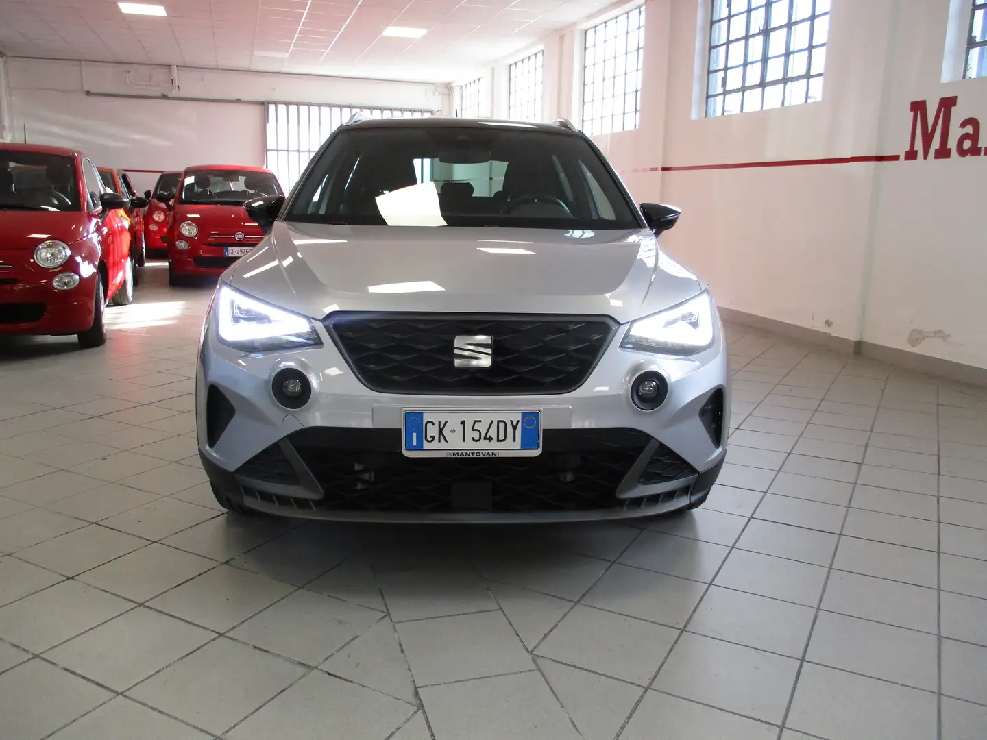 SEAT Arona 1.0 TGI FR (90CV) NATURAL/POWER-UNIPROPRIETARIO Argento - 2