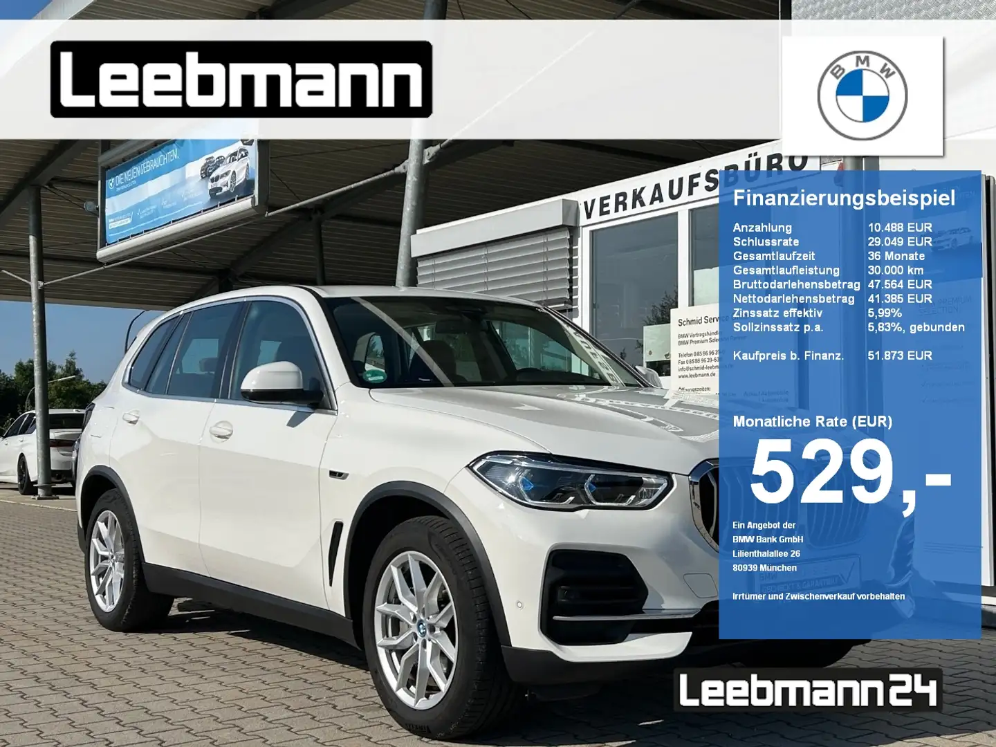 BMW X5 xDrive45e Int-AL/AHK/LASER 2 JAHRE GARANTIE Blanco - 1