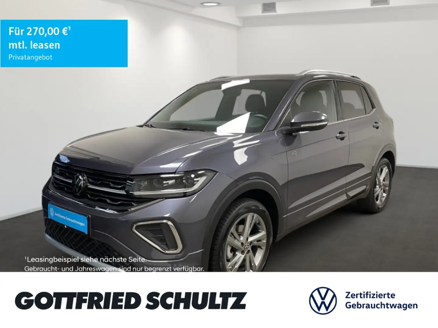 Volkswagen T-Cross R-Line 1.0 TSI Garantie 07 2029 Grau - 1