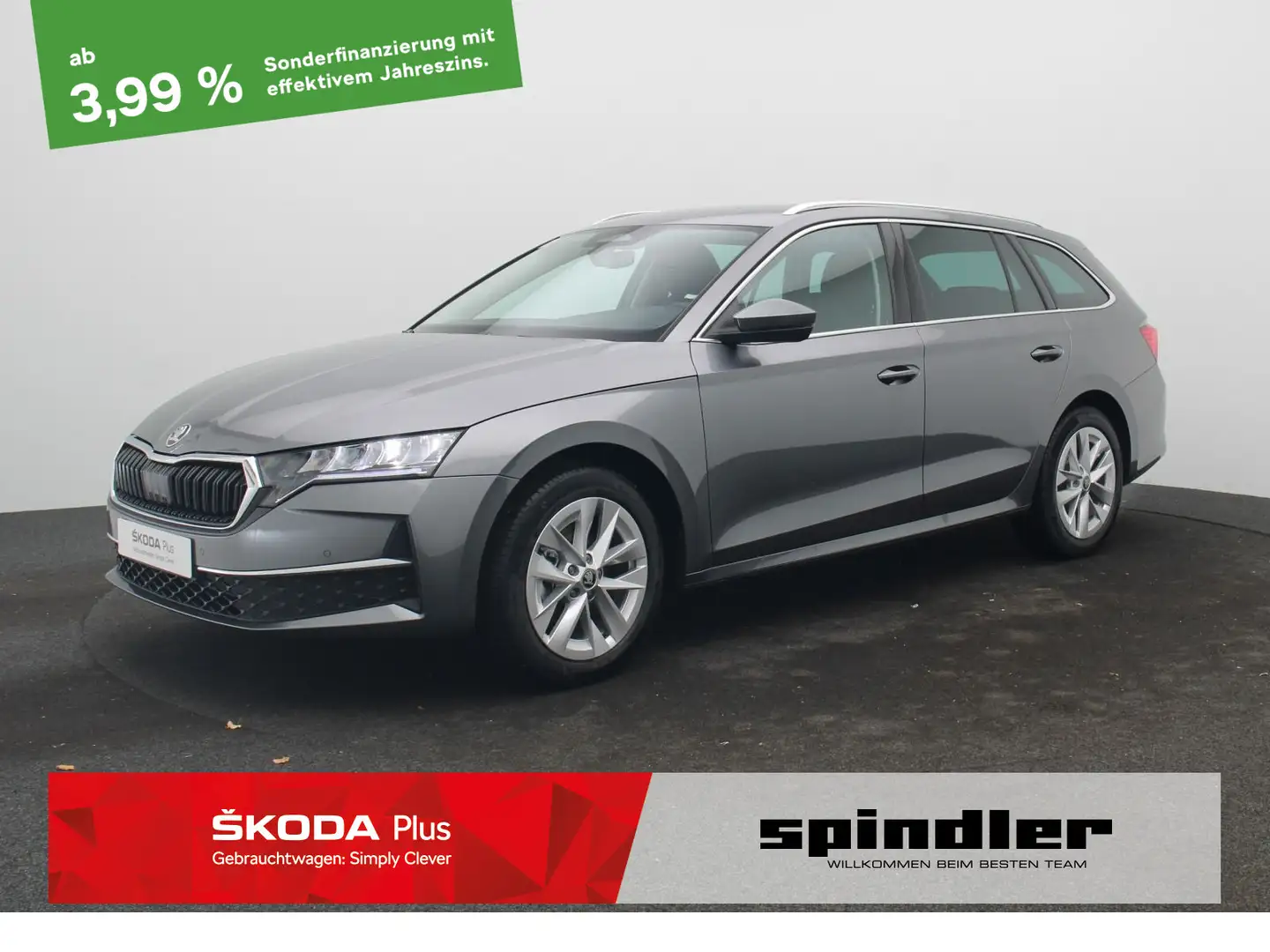 Skoda Octavia Selection 1.5 eTSI DSG / Navi, AHK, LED Grau - 1
