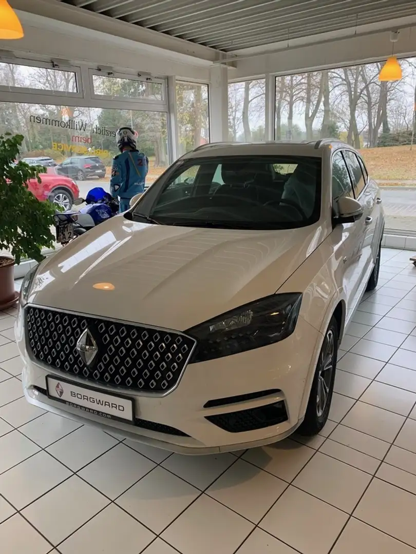 Borgward BX7 Leder/ NAVI / ALU/ PANO / ALLRAD etc.2500 Kg AHK m Blanco - 1
