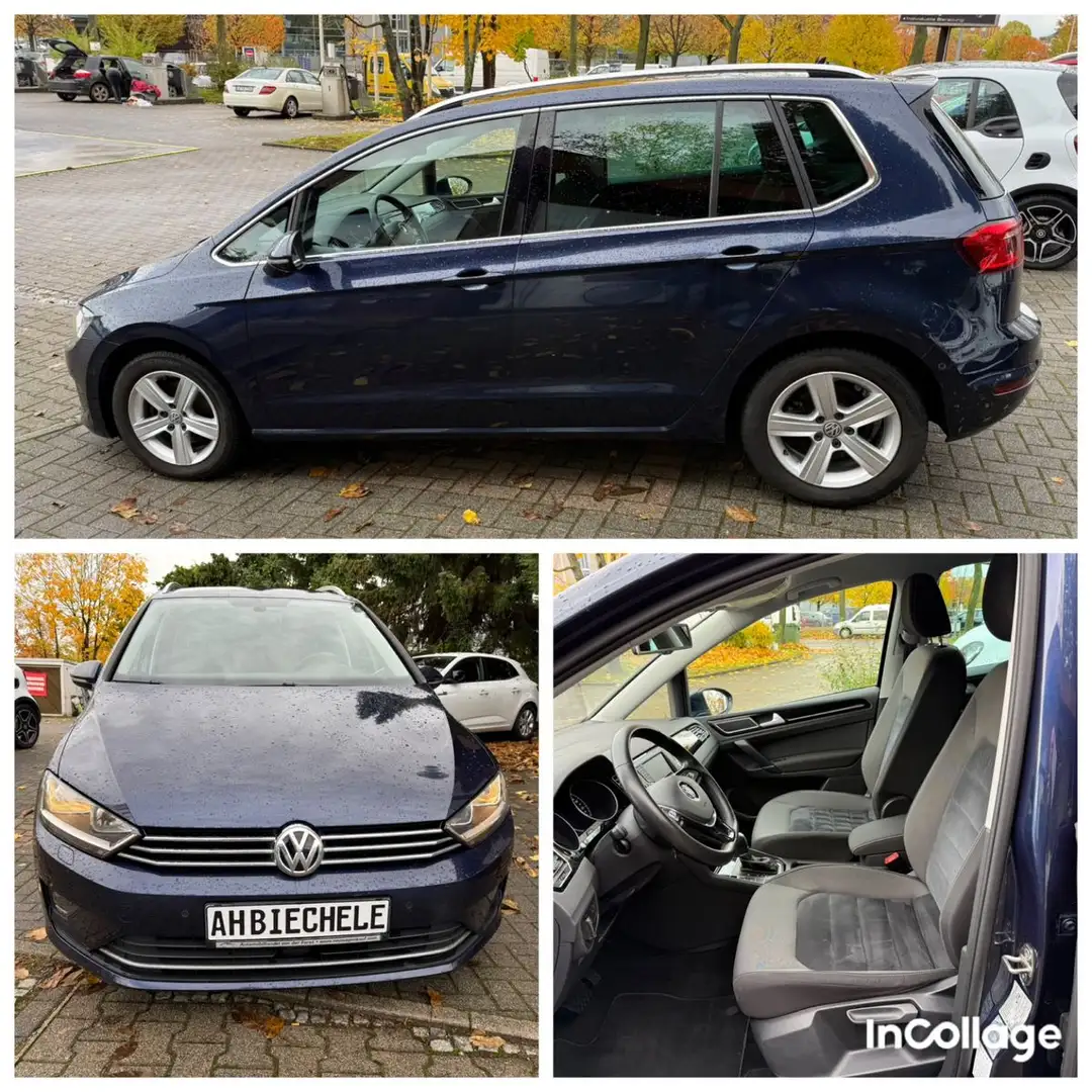 Volkswagen Golf Sportsvan VII Highline Autom AHK ACC 1Hand Blau - 1