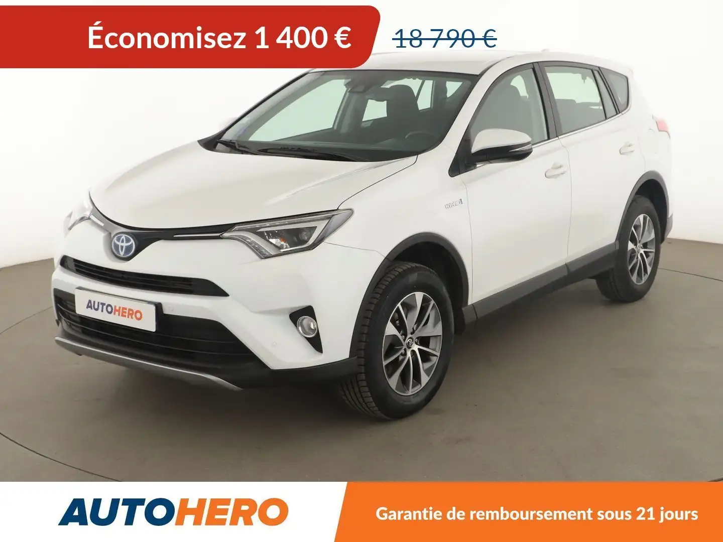 Toyota RAV 4 2.5 Hybride Dynamic 2WD Blanc - 1