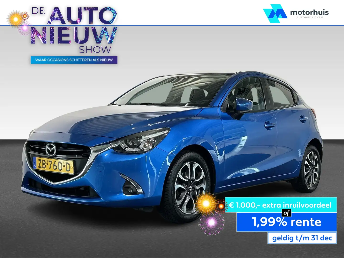 Mazda 2 1.5 SKYACTIV-G 90PK GT-M Azul - 1