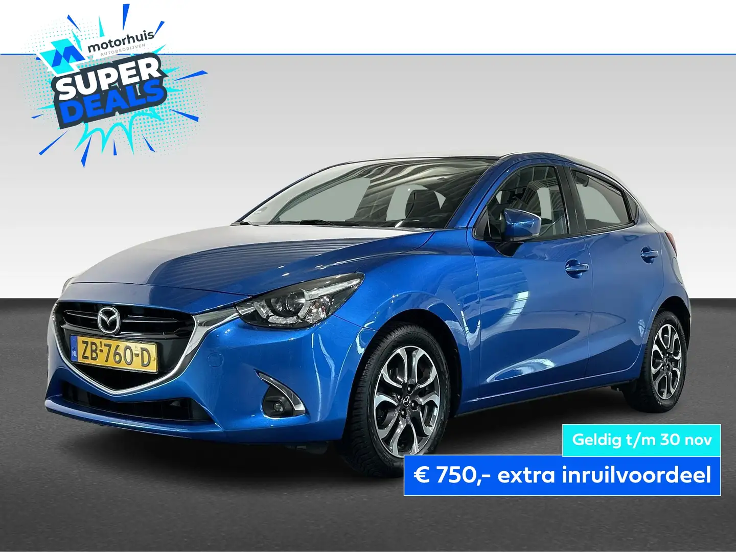 Mazda 2 1.5 SKYACTIV-G 90PK GT-M Blauw - 1