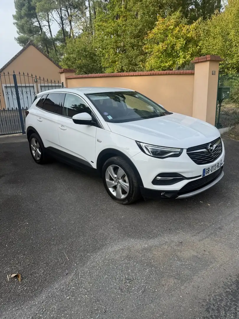 Opel Grandland Business _grandland 1.6 turbo 225ch hybride  élégance  business Blanc - 1