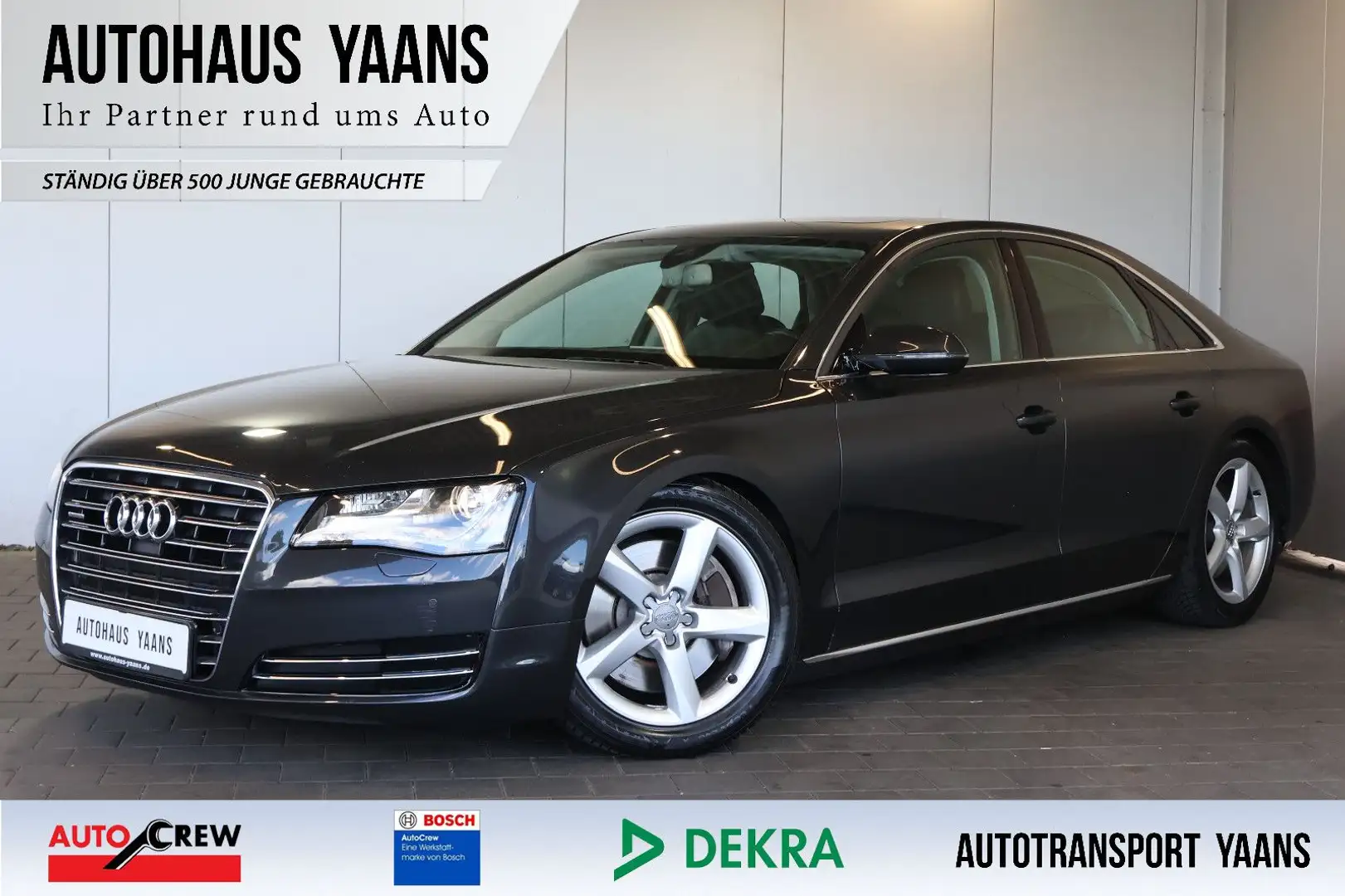 Audi A8 4.2 TDI quattro LUFT+NAVI+XEN+MEM+LEDER+GSD Gris - 1