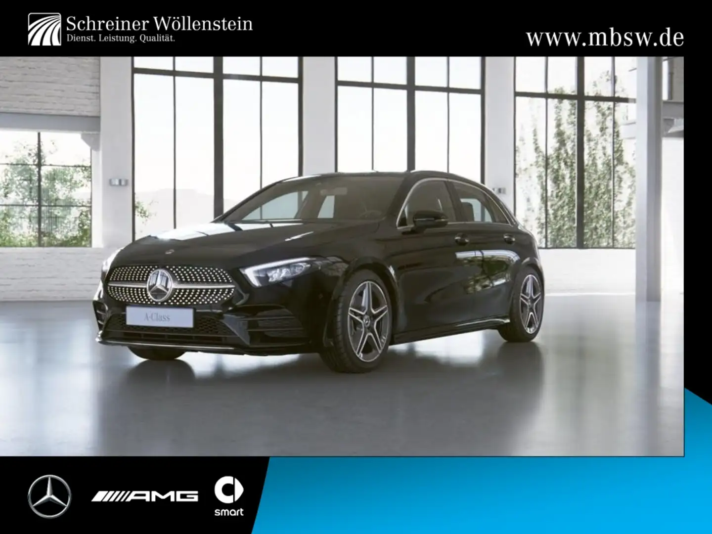 Mercedes-Benz A 250 e AMG*AHK*AC7,4kW*DC22kW*360*TWA*MBUX*LED* Schwarz - 1