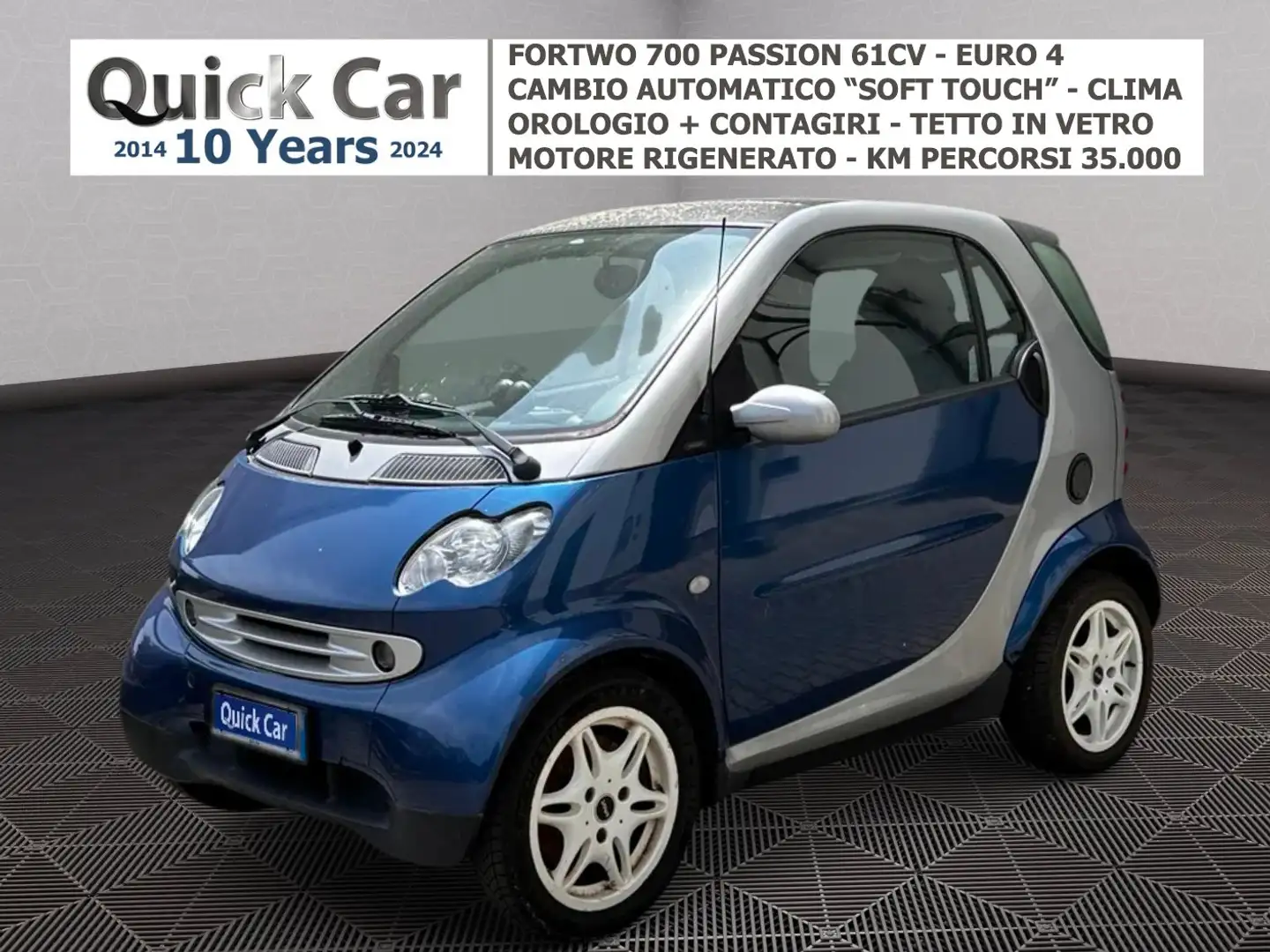 smart forTwo 0.7 Smart Passion 61CV MOTORE CON KM 35.000* Blu/Azzurro - 1