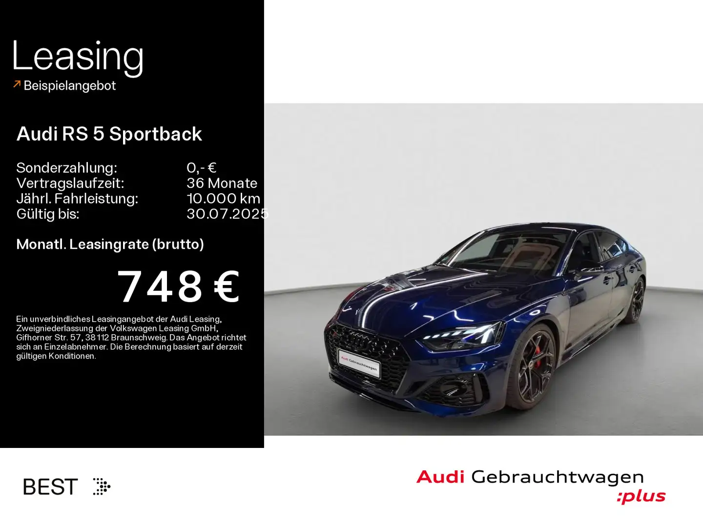 Audi RS5 *HUD*B&O*LASER*NAVI-PLUS*290KM/H*O Blau - 1