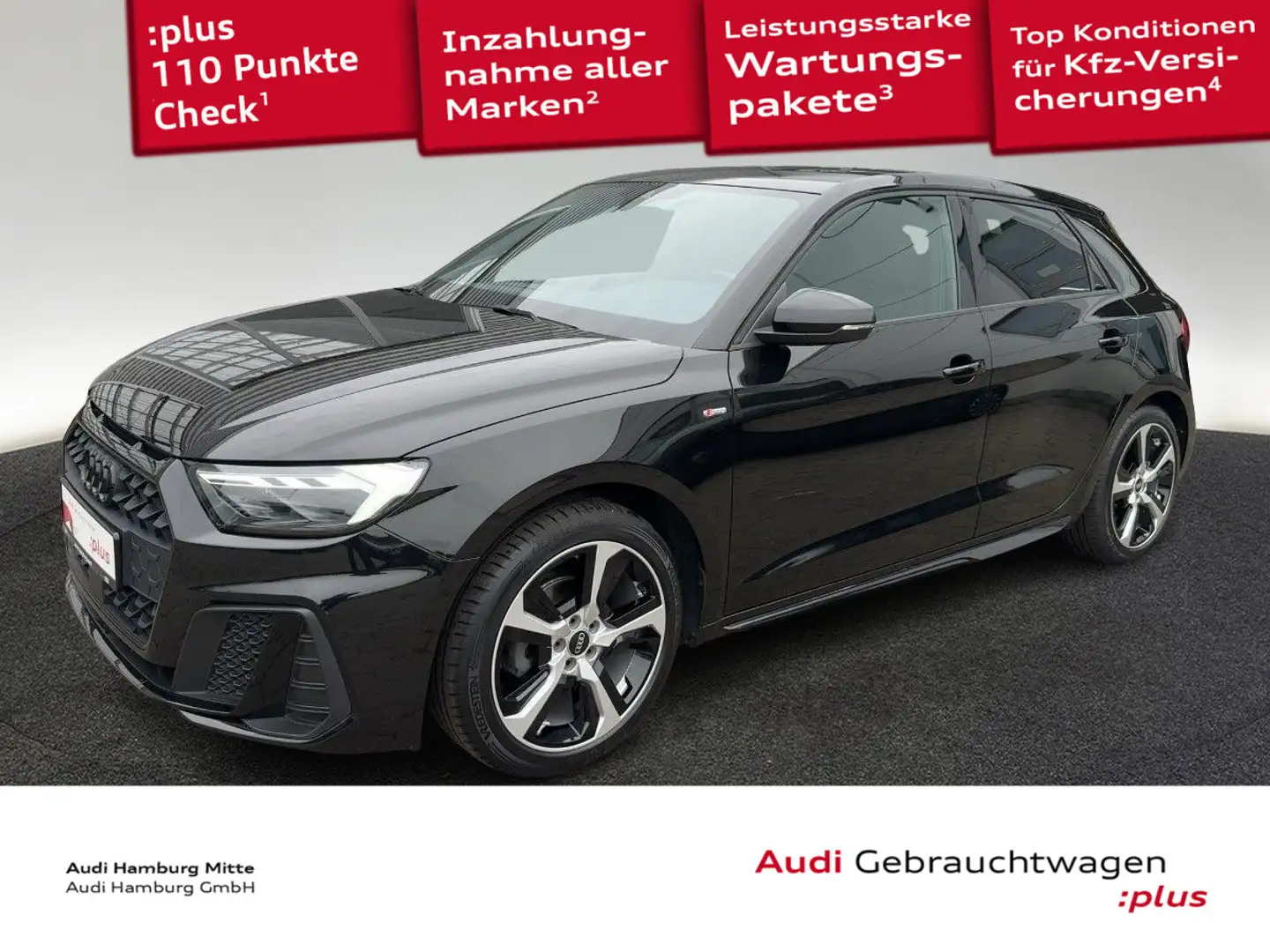 Audi A1 25 TFSI S line S tronic Navi Virtua Schwarz - 1