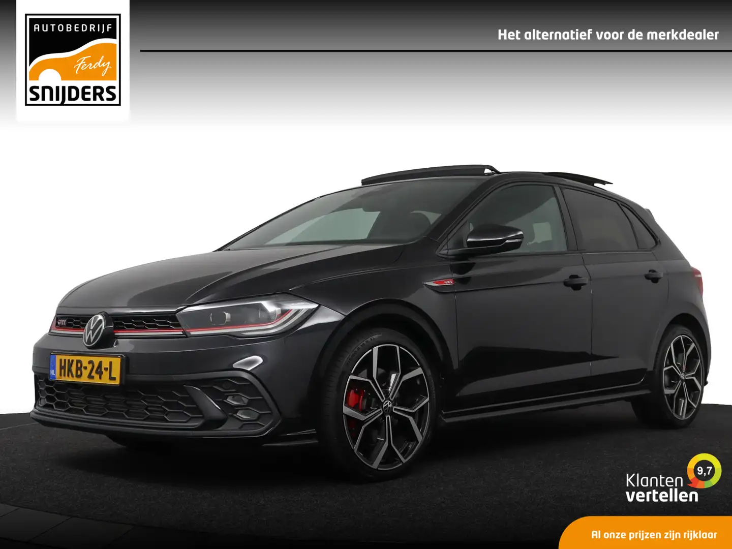 Volkswagen Polo GTI 2.0 TSI DSG Edition - Full-Options - Nieuwstaat! | Zwart - 1