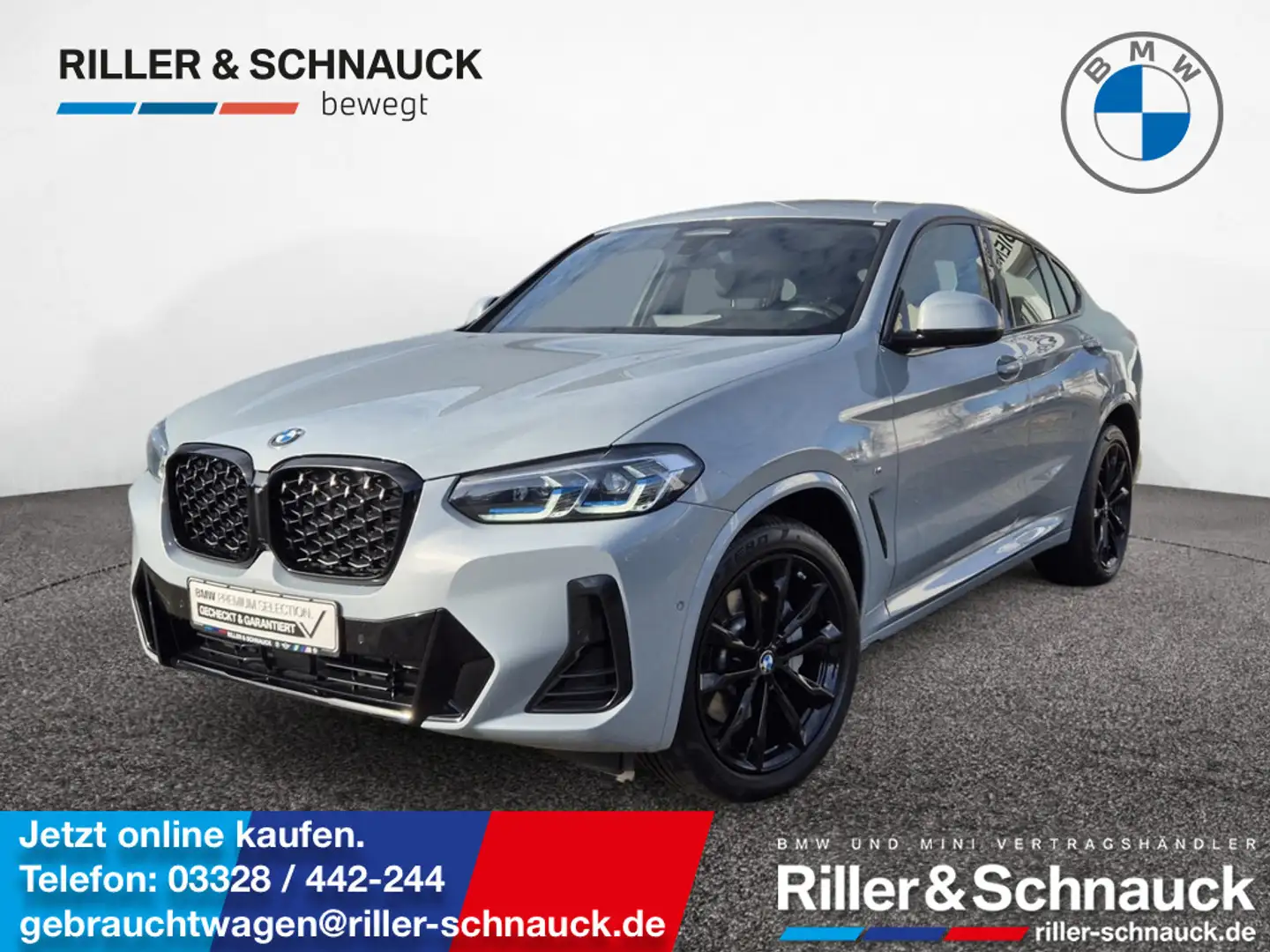 BMW X4 xDrive 30d M-Sport LASER+AHK+HUD+ACC+KAM Grau - 1