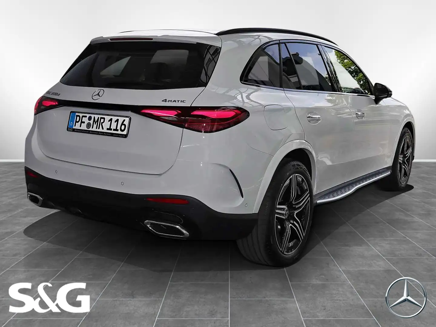 Mercedes-Benz GLC 220 d 4M AMG 360°+DIG-LED+Pano+AHK+Distronic Weiß - 2