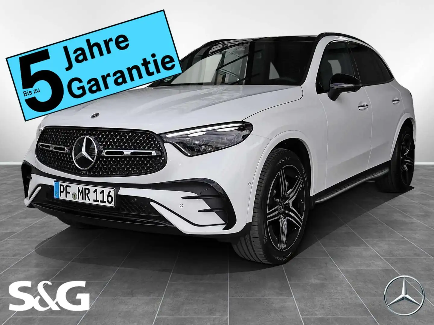 Mercedes-Benz GLC 220 d 4M AMG 360°+DIG-LED+Pano+AHK+Distronic Weiß - 1