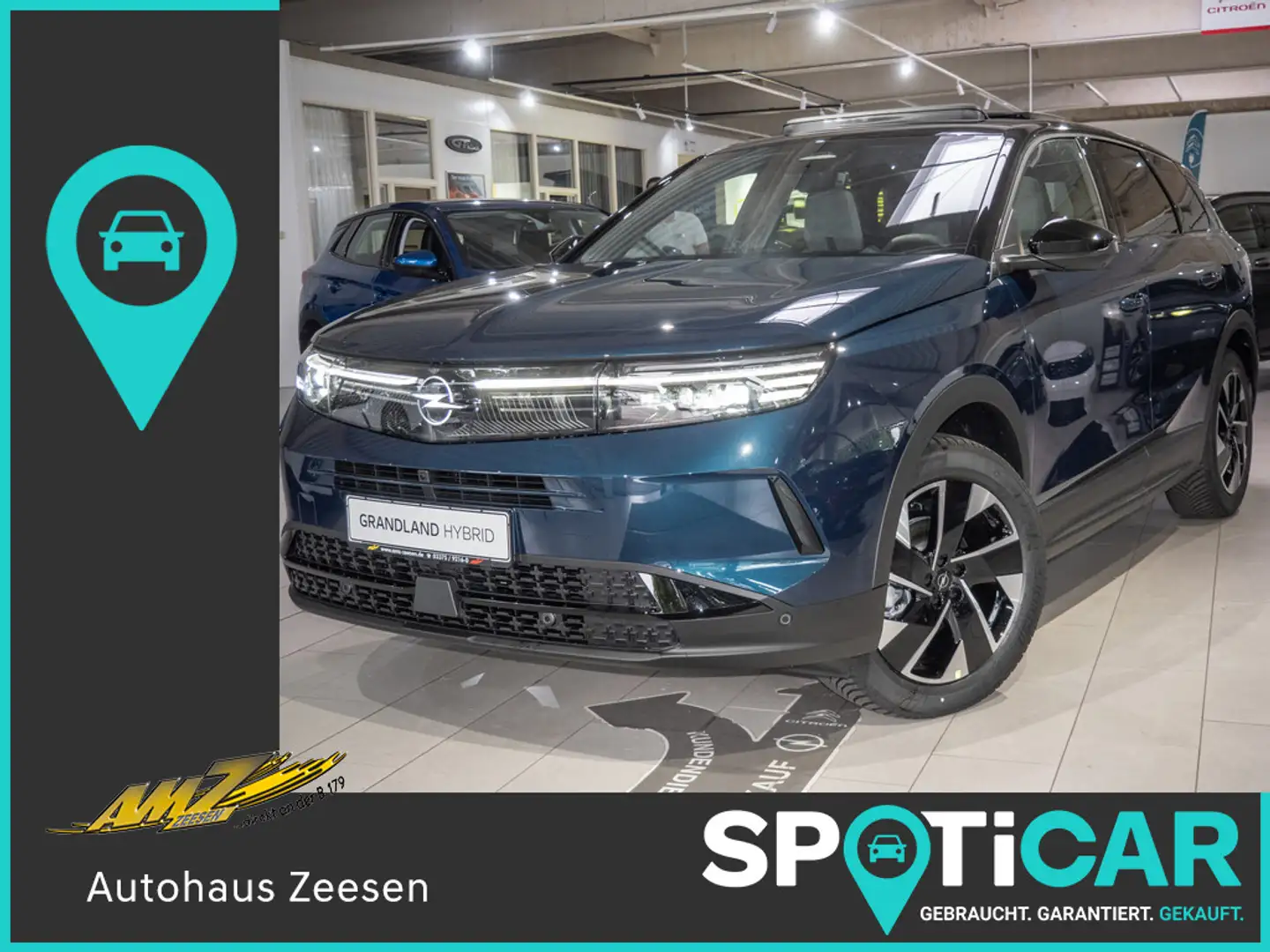 Opel Grandland 1.2 Turbo GS Hybrid 48V PANO AHK Blue - 1