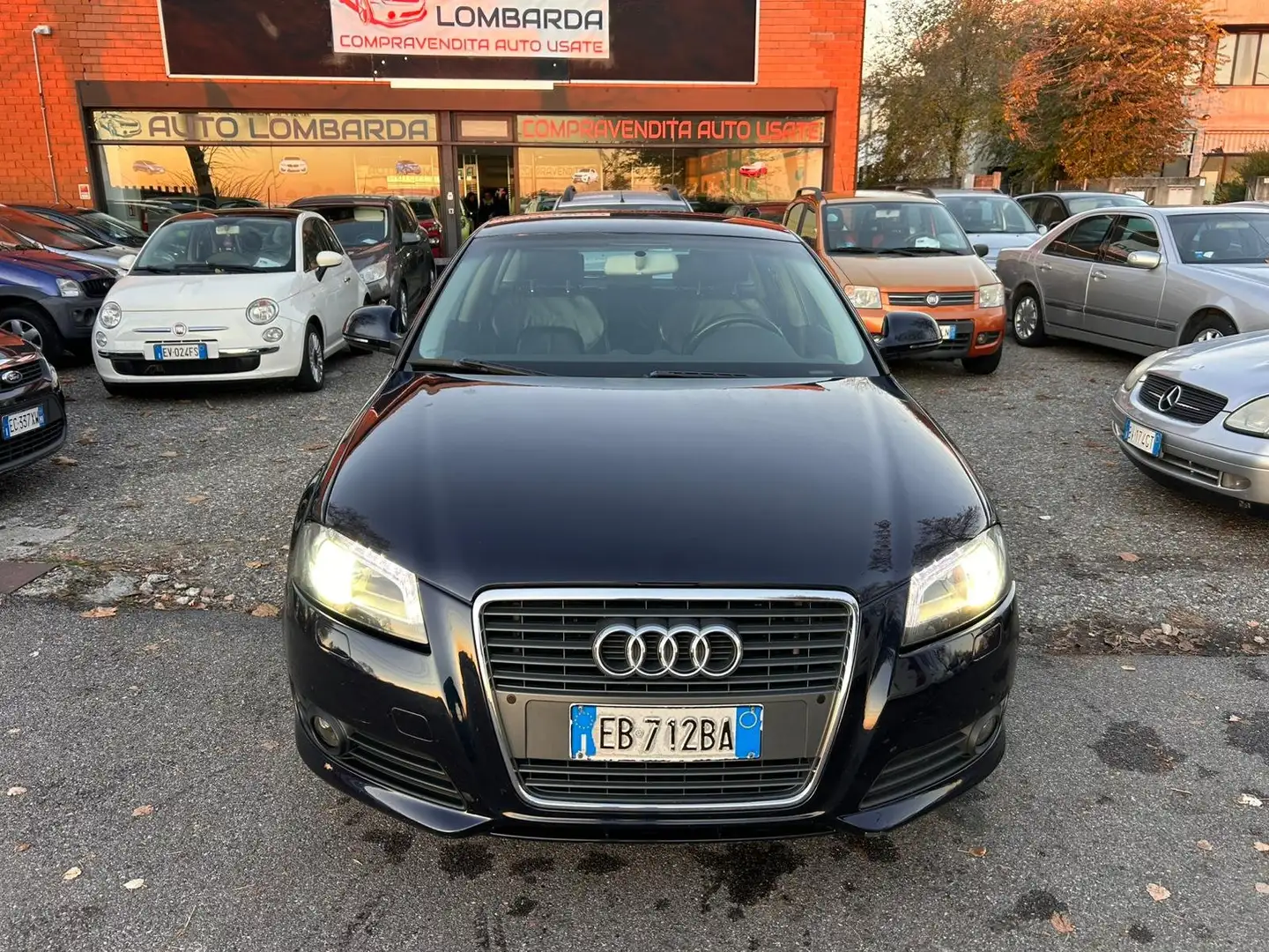 Audi A3 A3 II 2008 Sportback Sportback 2.0 tdi Attraction Zwart - 2