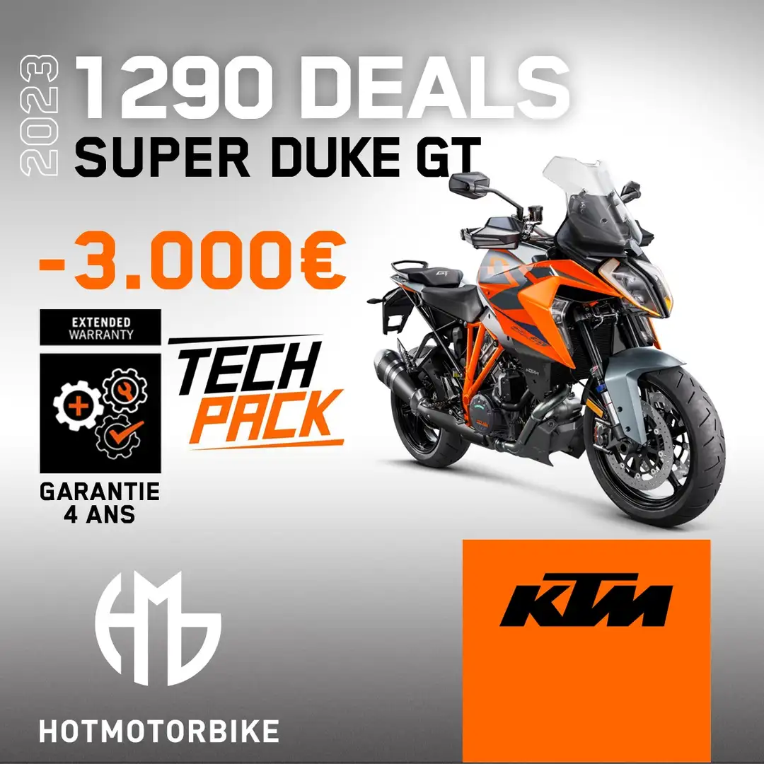 KTM 1290 Super Duke GT 2023 -3000€ GARANTIE 4 ANS TECH PACK OFFERT Oranžová - 1