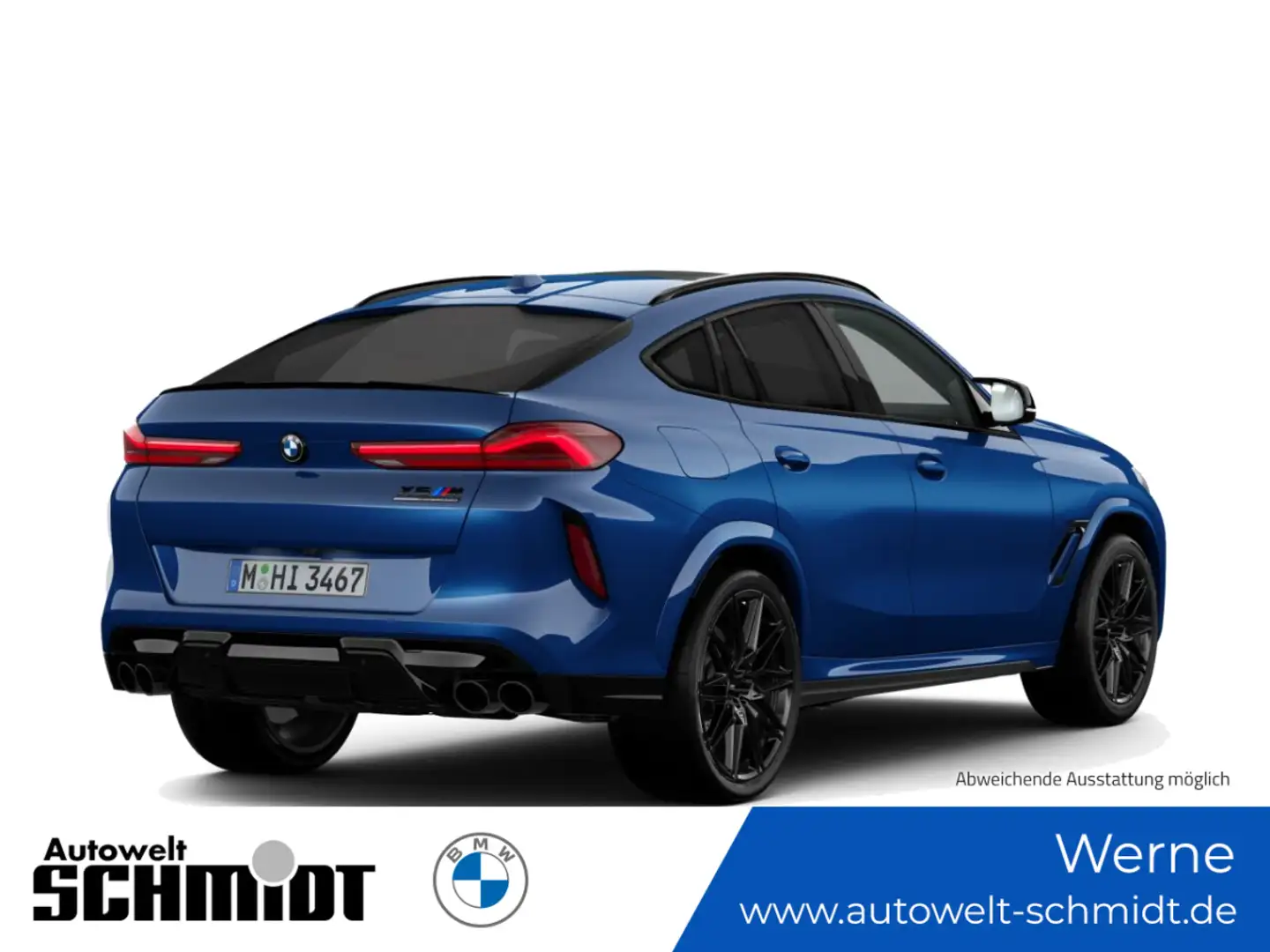 BMW X6 M Competition + Innovationspaket + Panorama Blau - 2