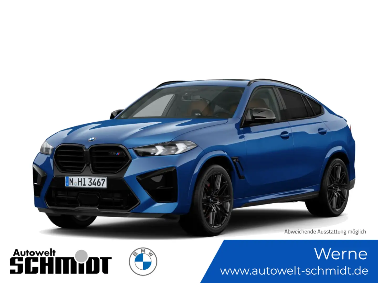 BMW X6 M Competition + Innovationspaket + Panorama Blau - 1