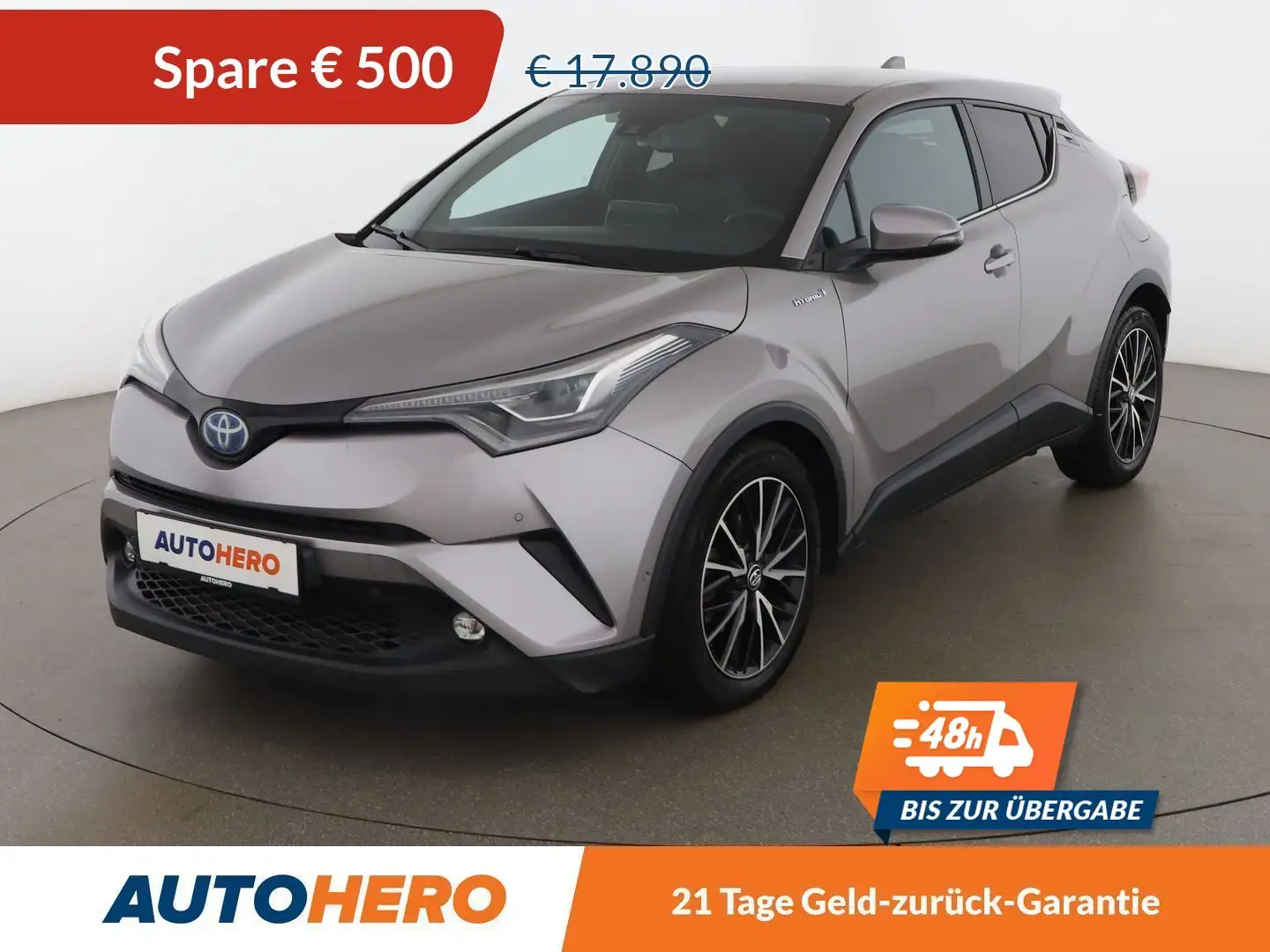 Toyota C-HR 1.8 Hybrid C-HIC AUT. *ACC*LED*NAVI*CAM*JBL*SPUR* Stříbrná - 1