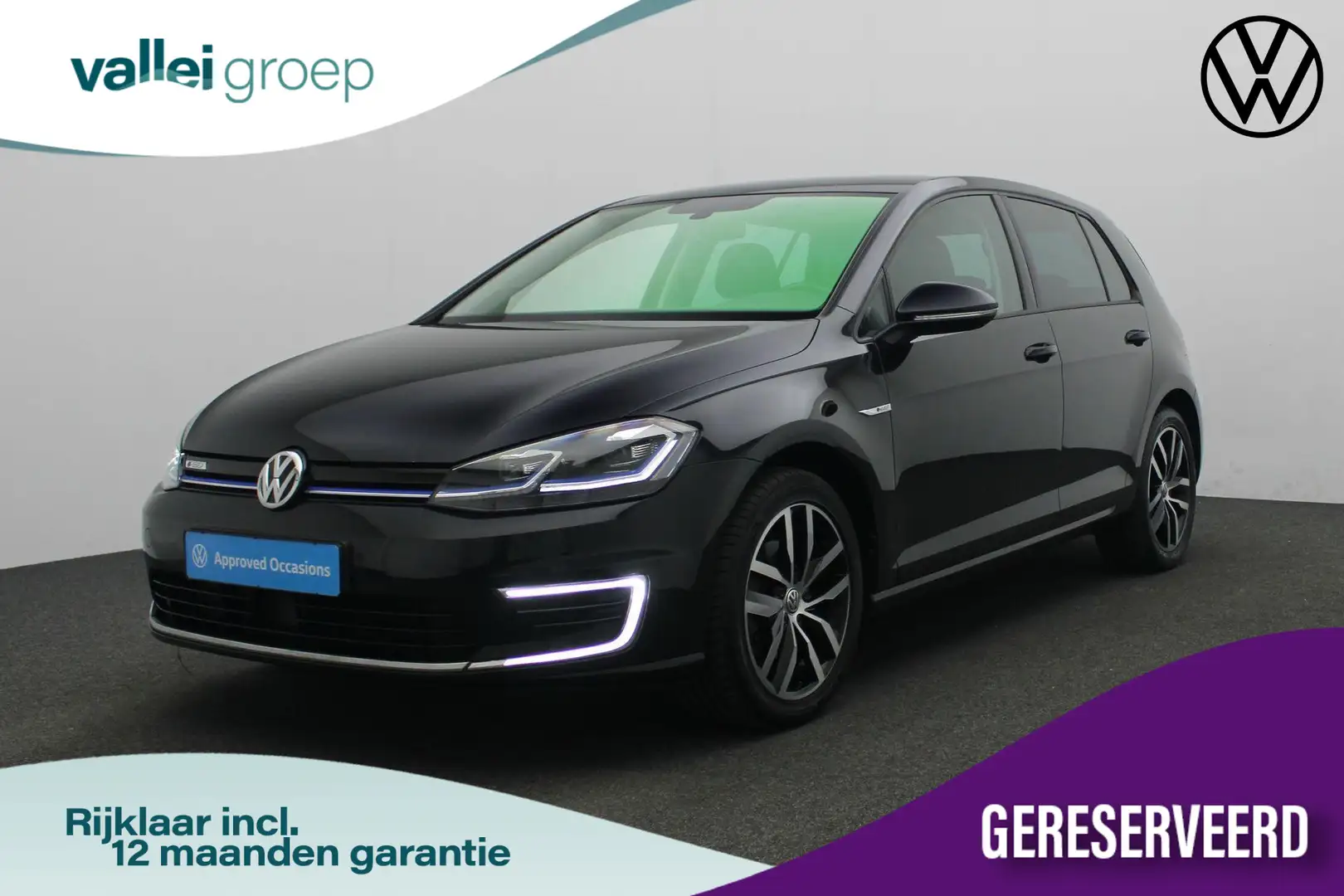 Volkswagen e-Golf E-DITION 136 pk | Navigatie | Parkeersensoren voor Negro - 1