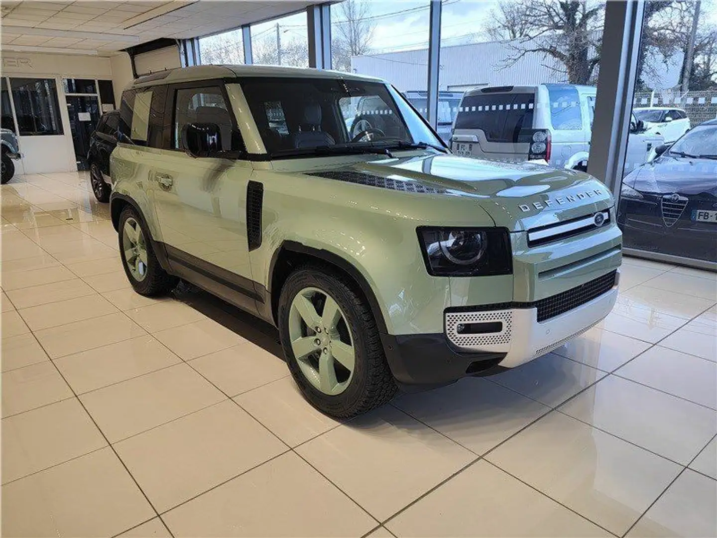 Land Rover Defender 90 D300 MHEV BVA8 X-Dynamic 75th Edition Grün - 2