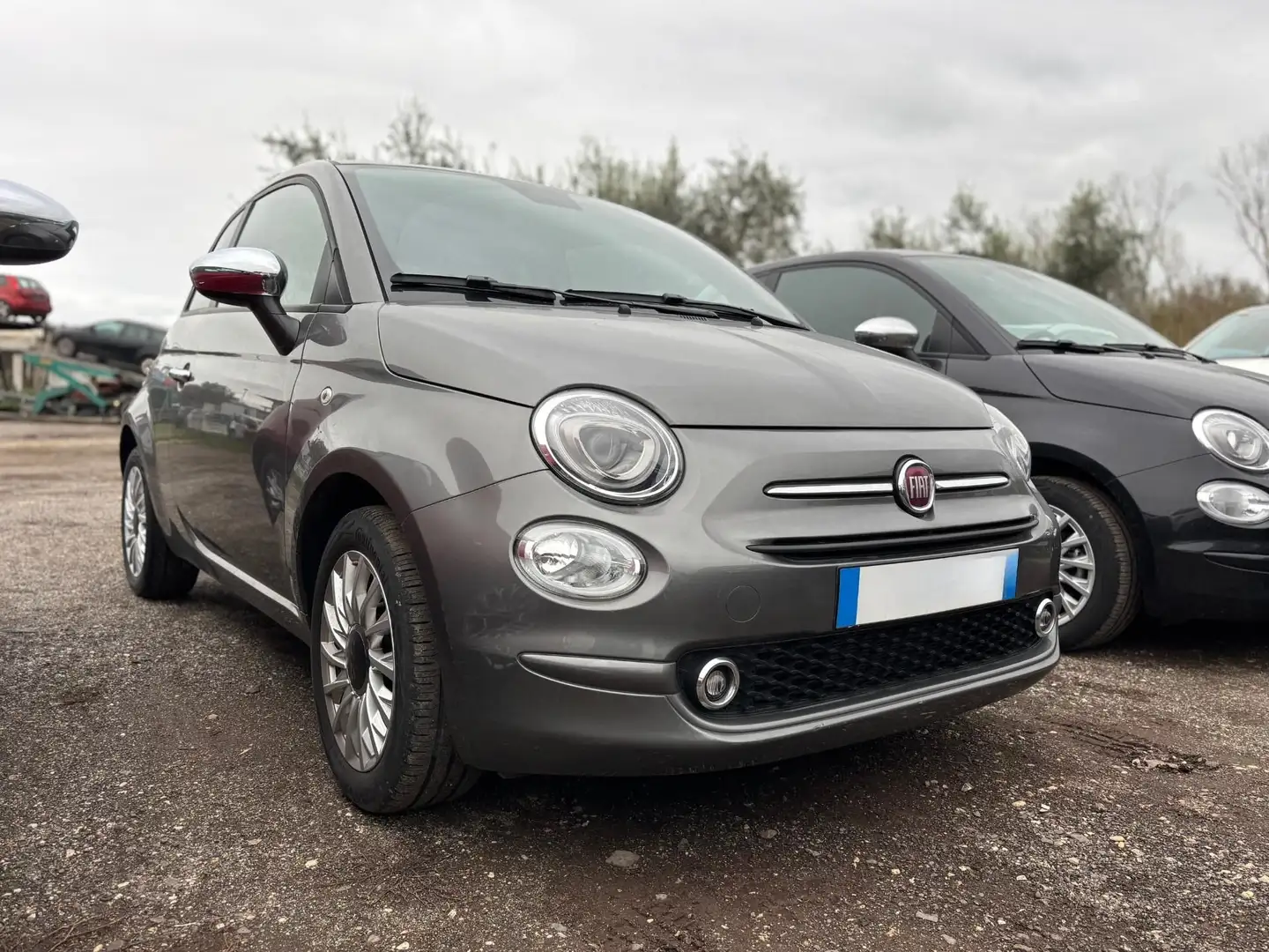 Fiat 500 1.0 Hybrid Grijs - 1