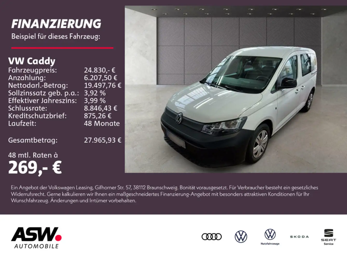 Volkswagen Caddy 1.5 TSI Navi PDC Sitzheizung Tempomat Blanc - 1
