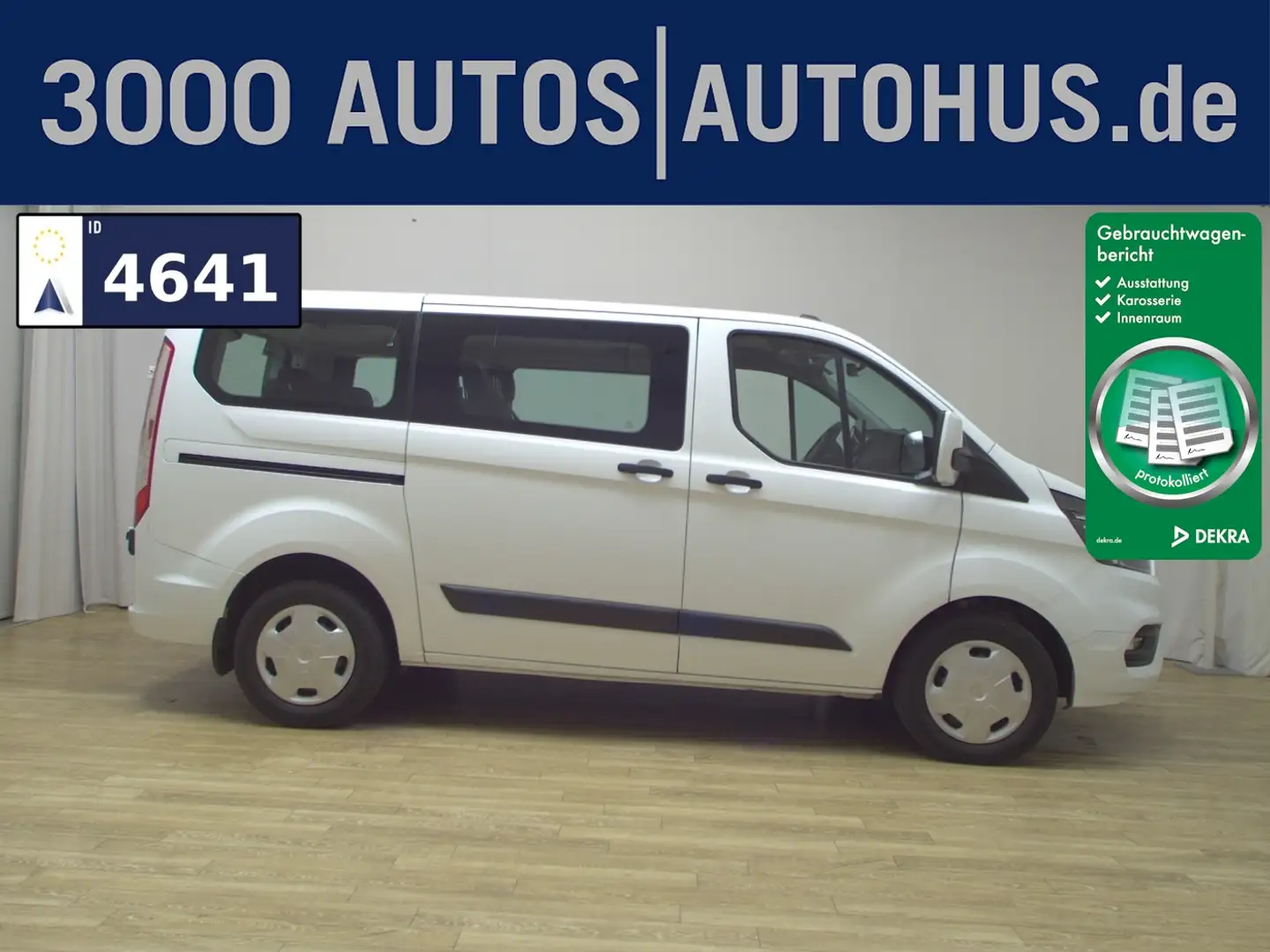 Ford Transit Custom 2.0 TDCi Trend 9-Sitze Navi PDC Blanc - 1