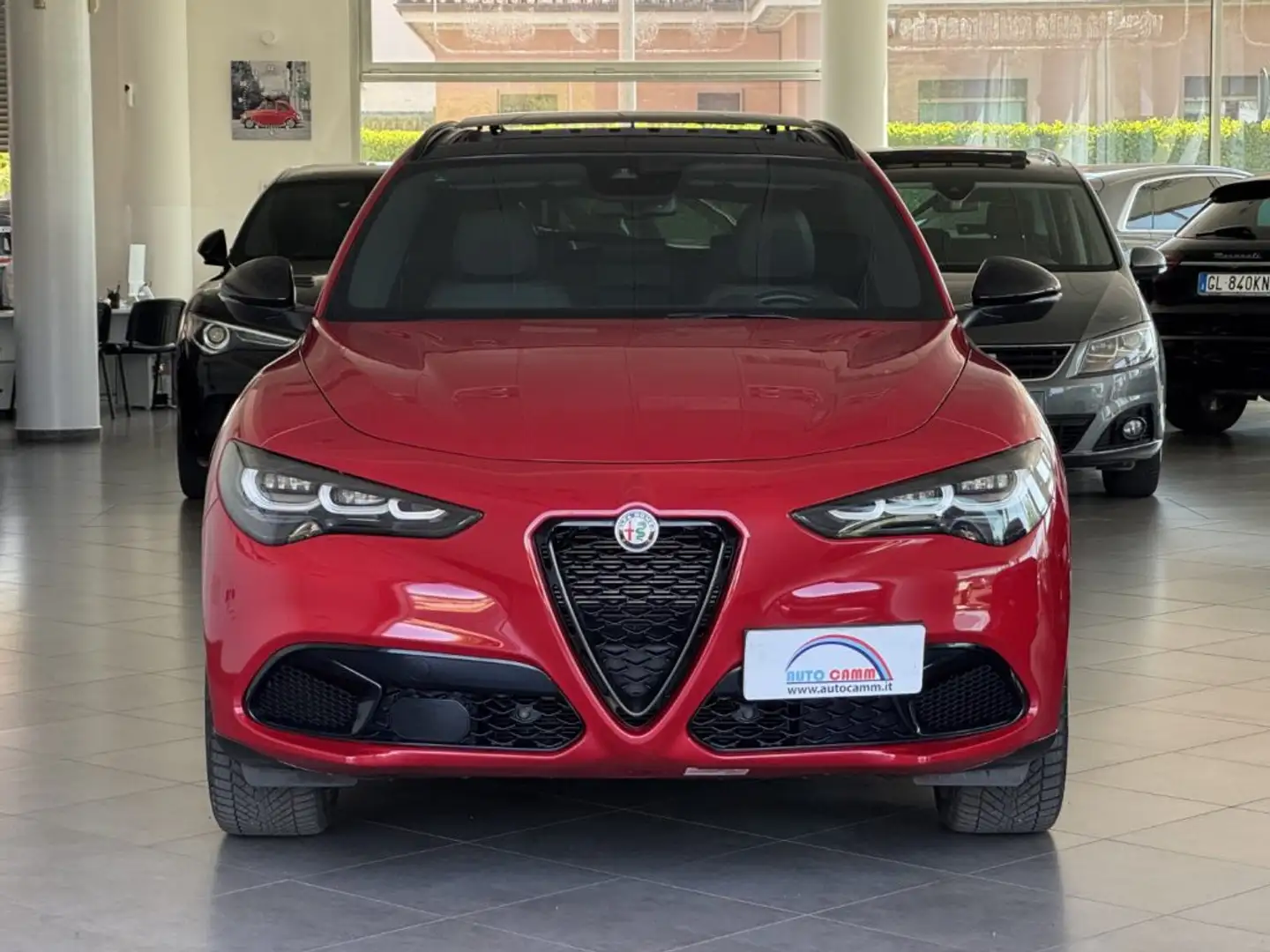 Alfa Romeo Stelvio 2.0 Turbo 280 CV AT8 Q4 Veloce TETTO APRIBILE Rouge - 2