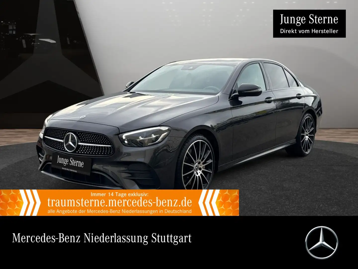 Mercedes-Benz E 450 4M AMG+NIGHT+PANO+AHK+LED+KAMERA+20"+9G Gris - 1