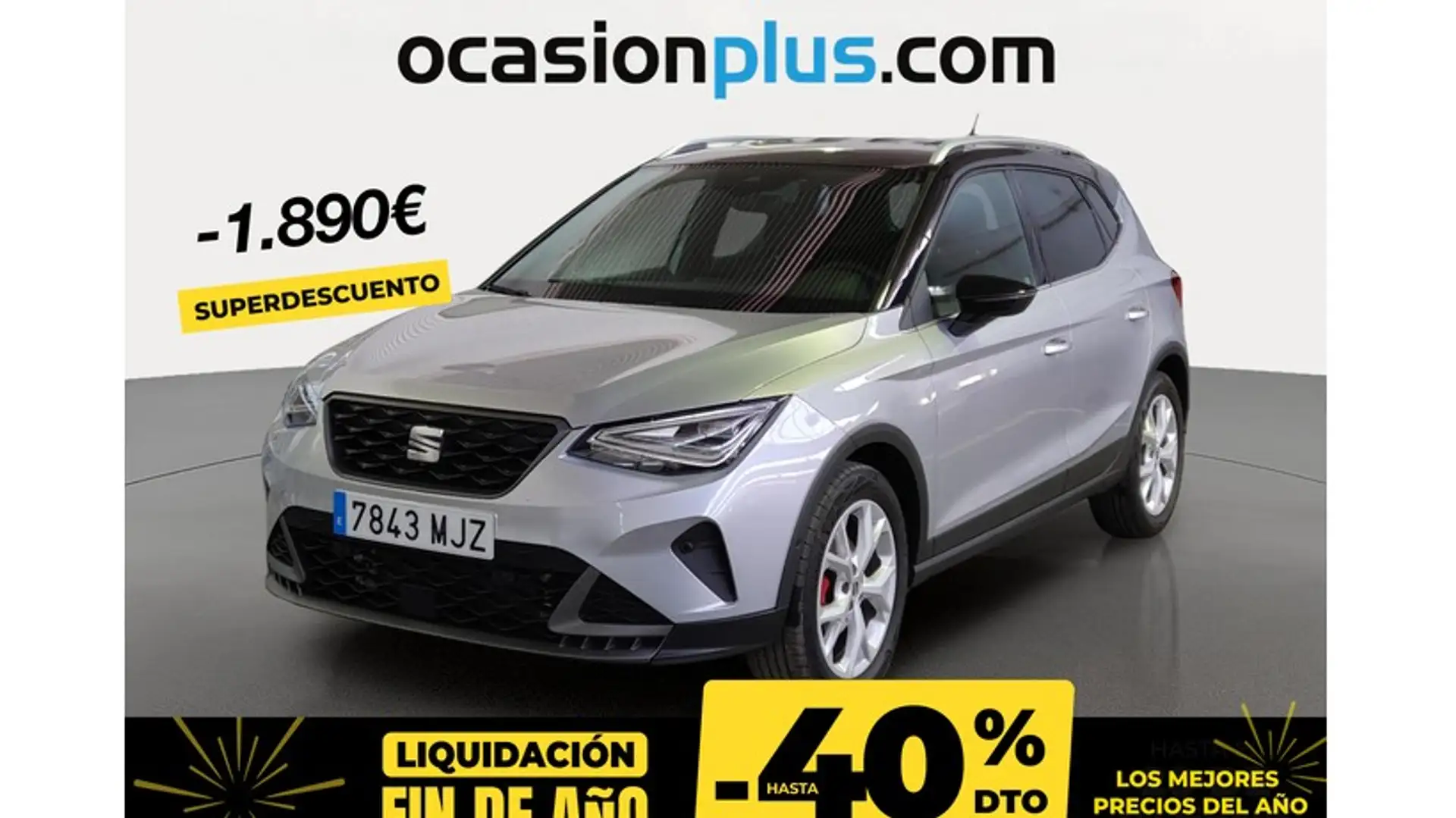 SEAT Arona 1.5 TSI S&S FR DSG7 XM 150 Plateado - 1