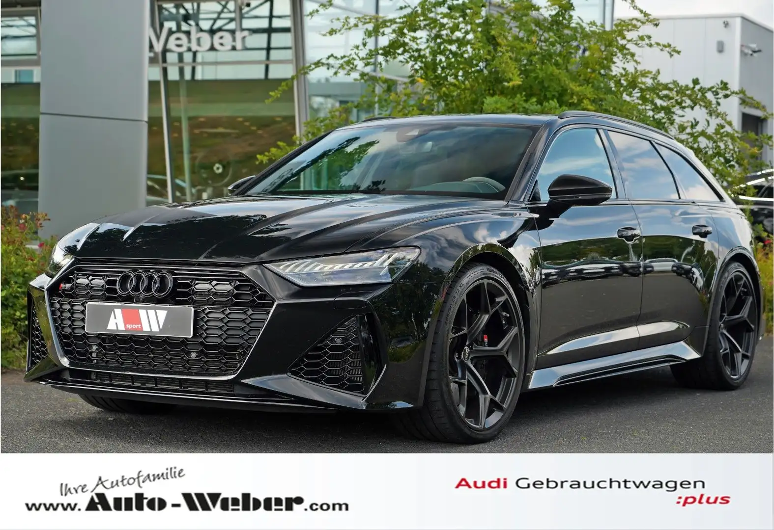 Audi RS6 Performance PANO B&O STDHZ ALCANTARA AHK Zwart - 1